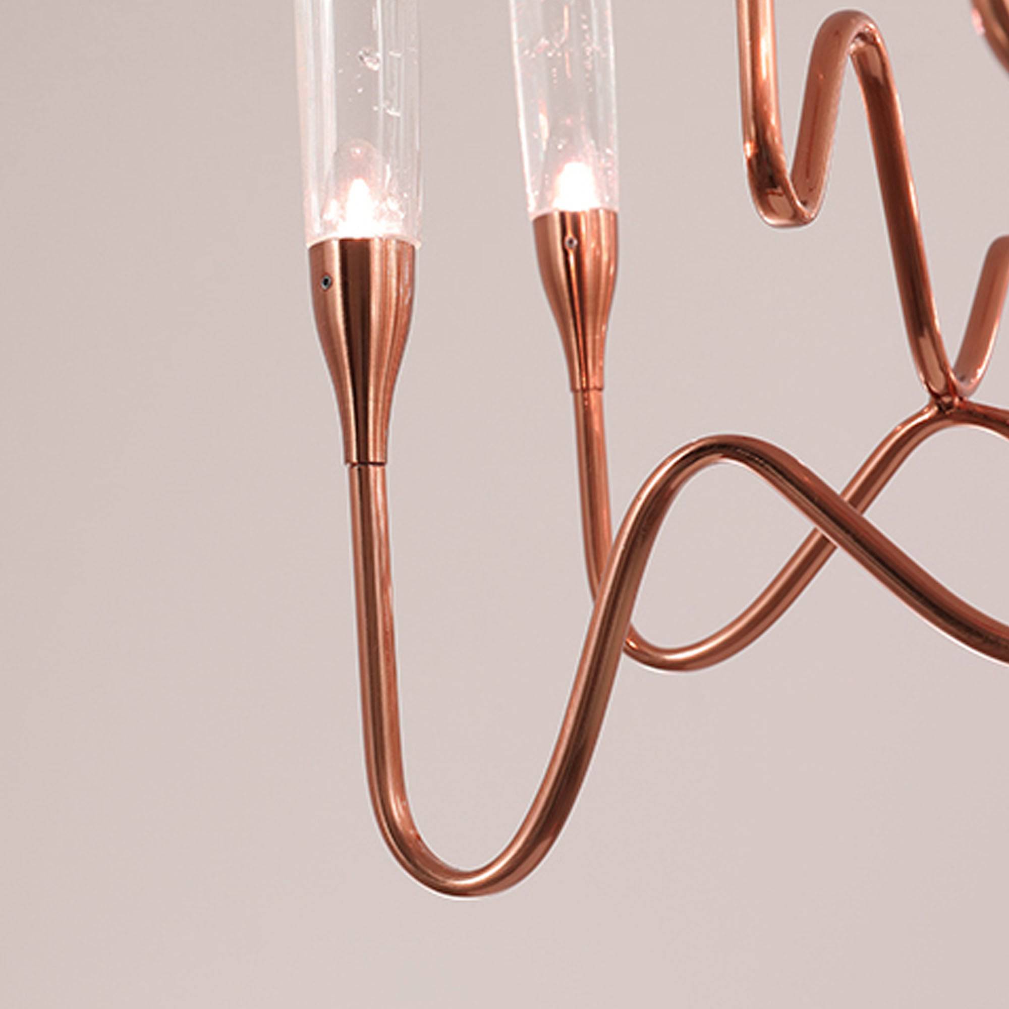 AS IS - Opus Long Chandelier Cy-New-091-Rg-YAS - DISPLAY ITEM - ebarza Furniture UAE | Shop Modern Furniture in Abu Dhabi & Dubai - مفروشات ايبازرا في الامارات | تسوق اثاث عصري وديكورات مميزة في دبي وابوظبي