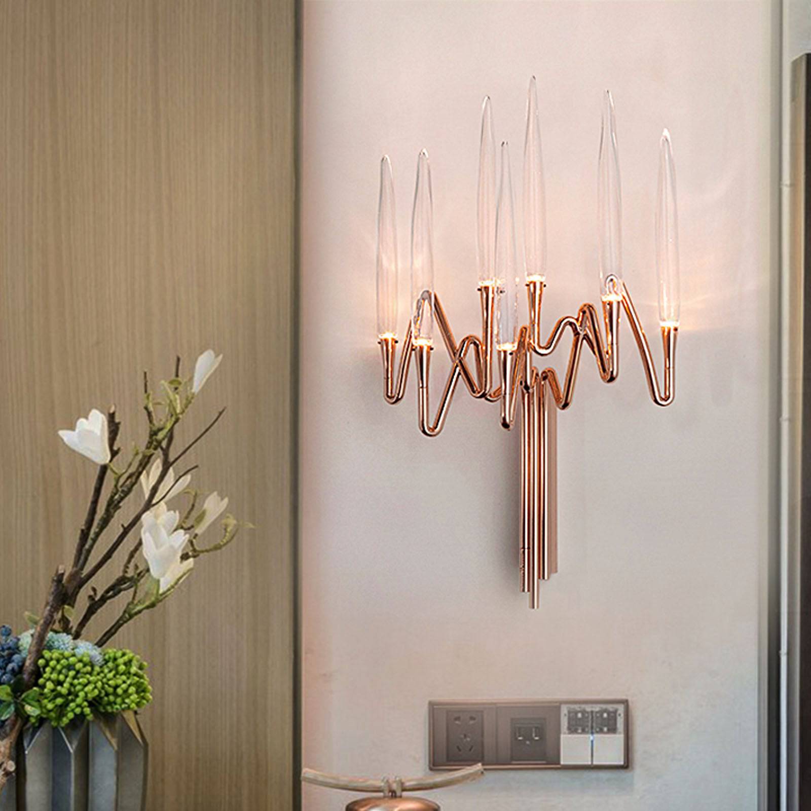 Opus Wall Lamp Cy-New-089-Rg - Wall Lamps - ebarza Furniture UAE | Shop Modern Furniture in Abu Dhabi & Dubai - مفروشات ايبازرا في الامارات | تسوق اثاث عصري وديكورات مميزة في دبي وابوظبي