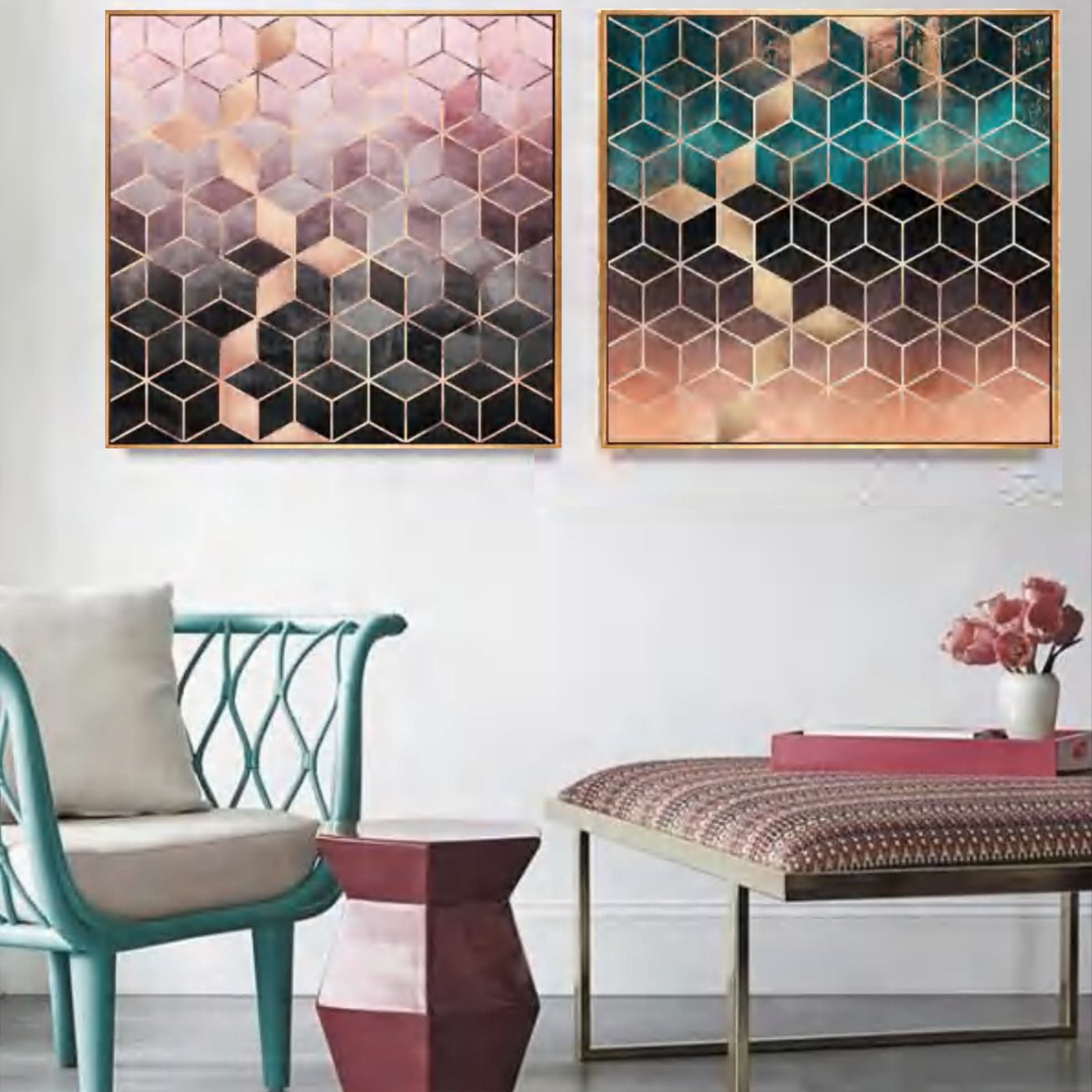 Painting Wall Art Fl-H190D - Paintings - ebarza Furniture UAE | Shop Modern Furniture in Abu Dhabi & Dubai - مفروشات ايبازرا في الامارات | تسوق اثاث عصري وديكورات مميزة في دبي وابوظبي