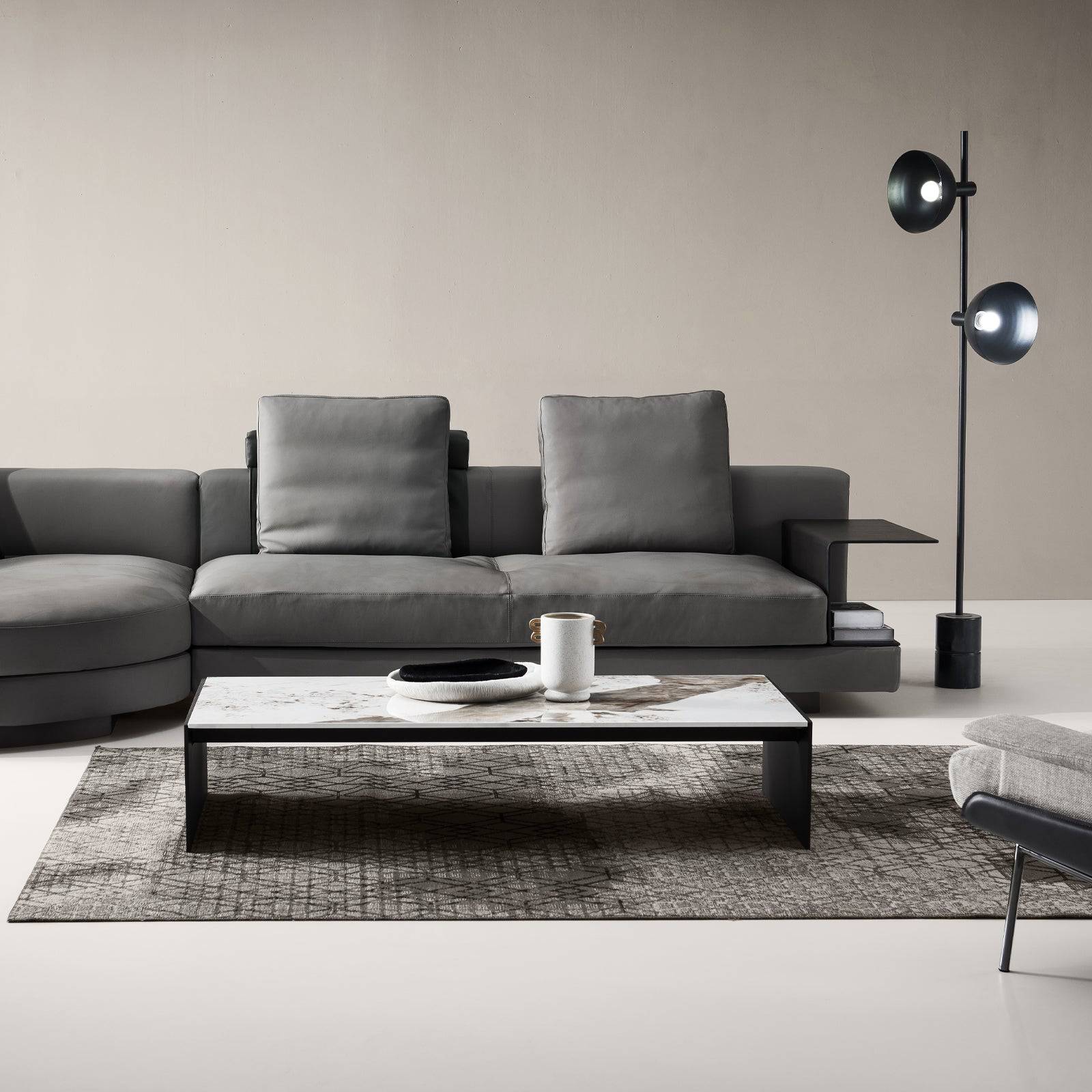 Pandora Rock Sintered Marble Center Table Lt040 - Coffee Tables - ebarza Furniture UAE | Shop Modern Furniture in Abu Dhabi & Dubai - مفروشات ايبازرا في الامارات | تسوق اثاث عصري وديكورات مميزة في دبي وابوظبي