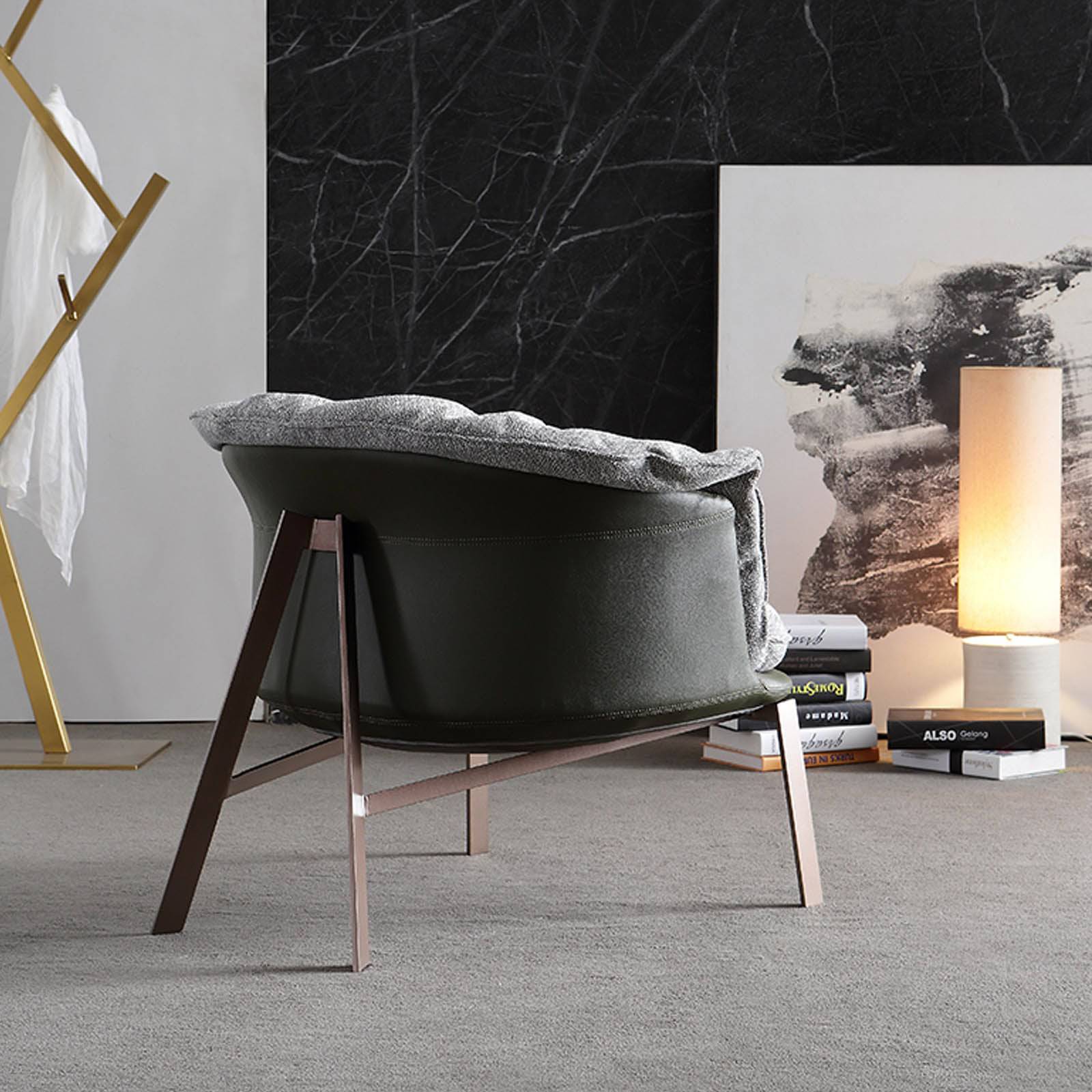 Parma Lounge Chair Lc036 - Lounge Chairs - ebarza Furniture UAE | Shop Modern Furniture in Abu Dhabi & Dubai - مفروشات ايبازرا في الامارات | تسوق اثاث عصري وديكورات مميزة في دبي وابوظبي