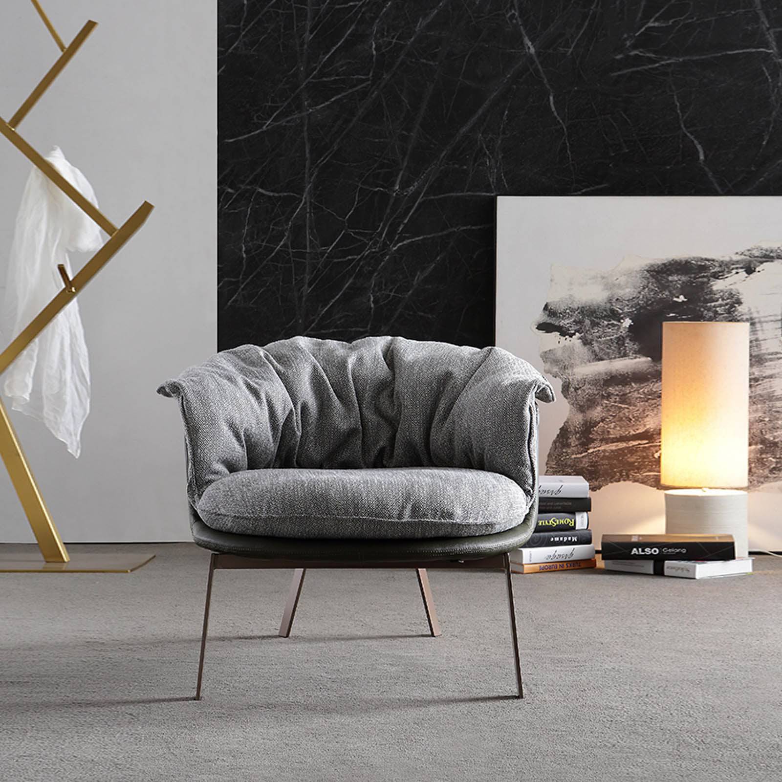 Parma Lounge Chair Lc036 - Lounge Chairs - ebarza Furniture UAE | Shop Modern Furniture in Abu Dhabi & Dubai - مفروشات ايبازرا في الامارات | تسوق اثاث عصري وديكورات مميزة في دبي وابوظبي