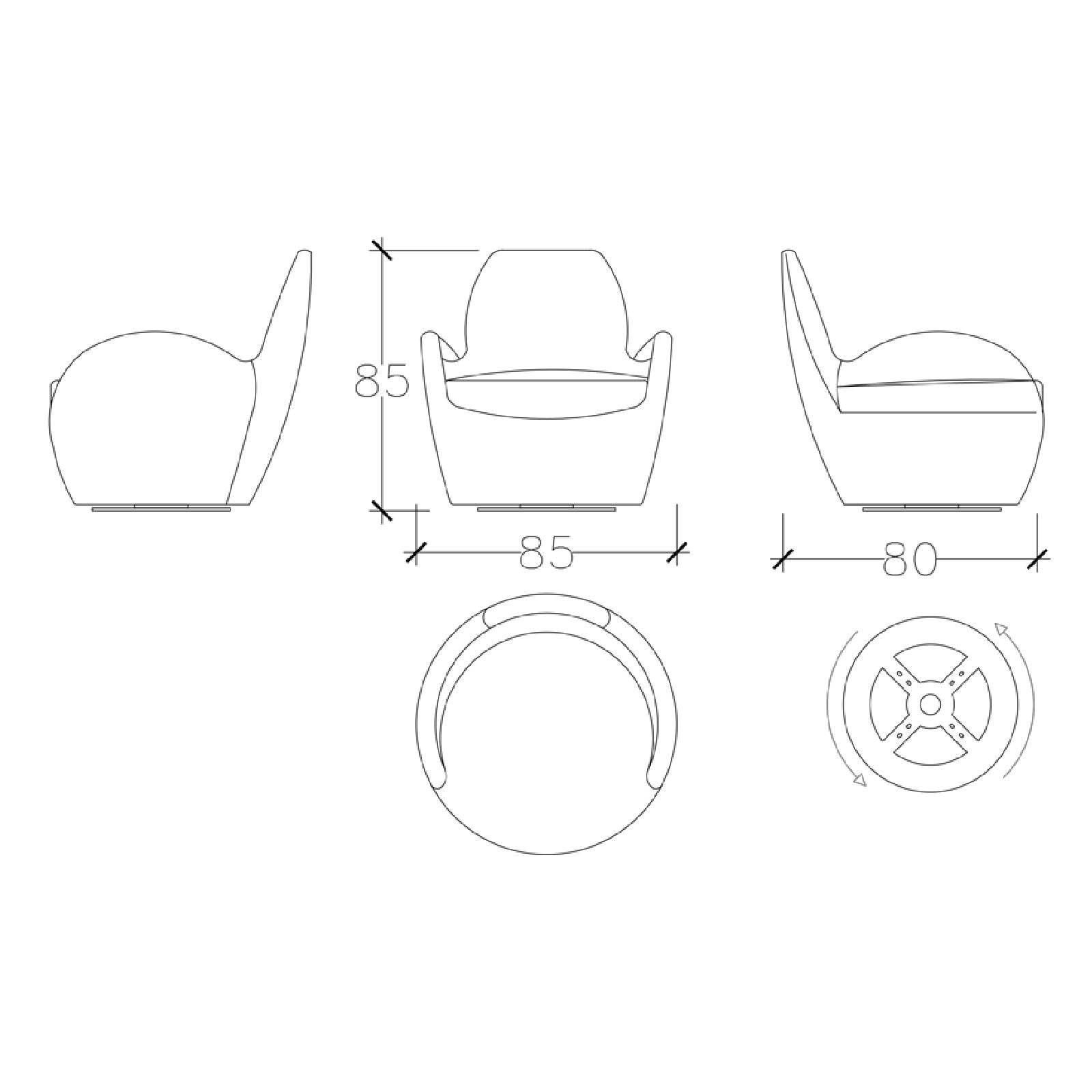 Pascal Lounge Chair Pscllc-048 - Lounge Chairs - ebarza Furniture UAE | Shop Modern Furniture in Abu Dhabi & Dubai - مفروشات ايبازرا في الامارات | تسوق اثاث عصري وديكورات مميزة في دبي وابوظبي