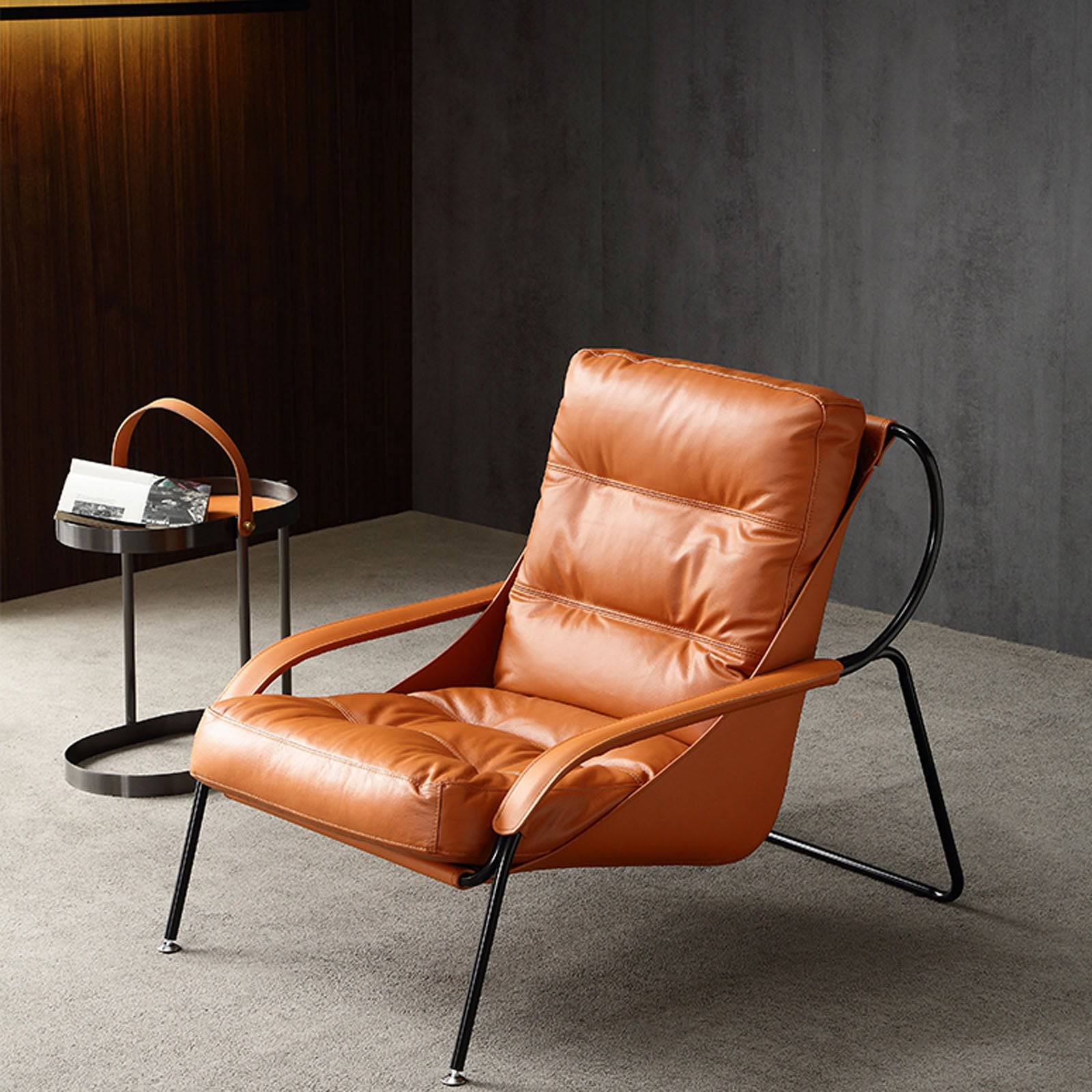 Pavia Lounge Chair LC042-OR - Lounge Chairs - ebarza Furniture UAE | Shop Modern Furniture in Abu Dhabi & Dubai - مفروشات ايبازرا في الامارات | تسوق اثاث عصري وديكورات مميزة في دبي وابوظبي