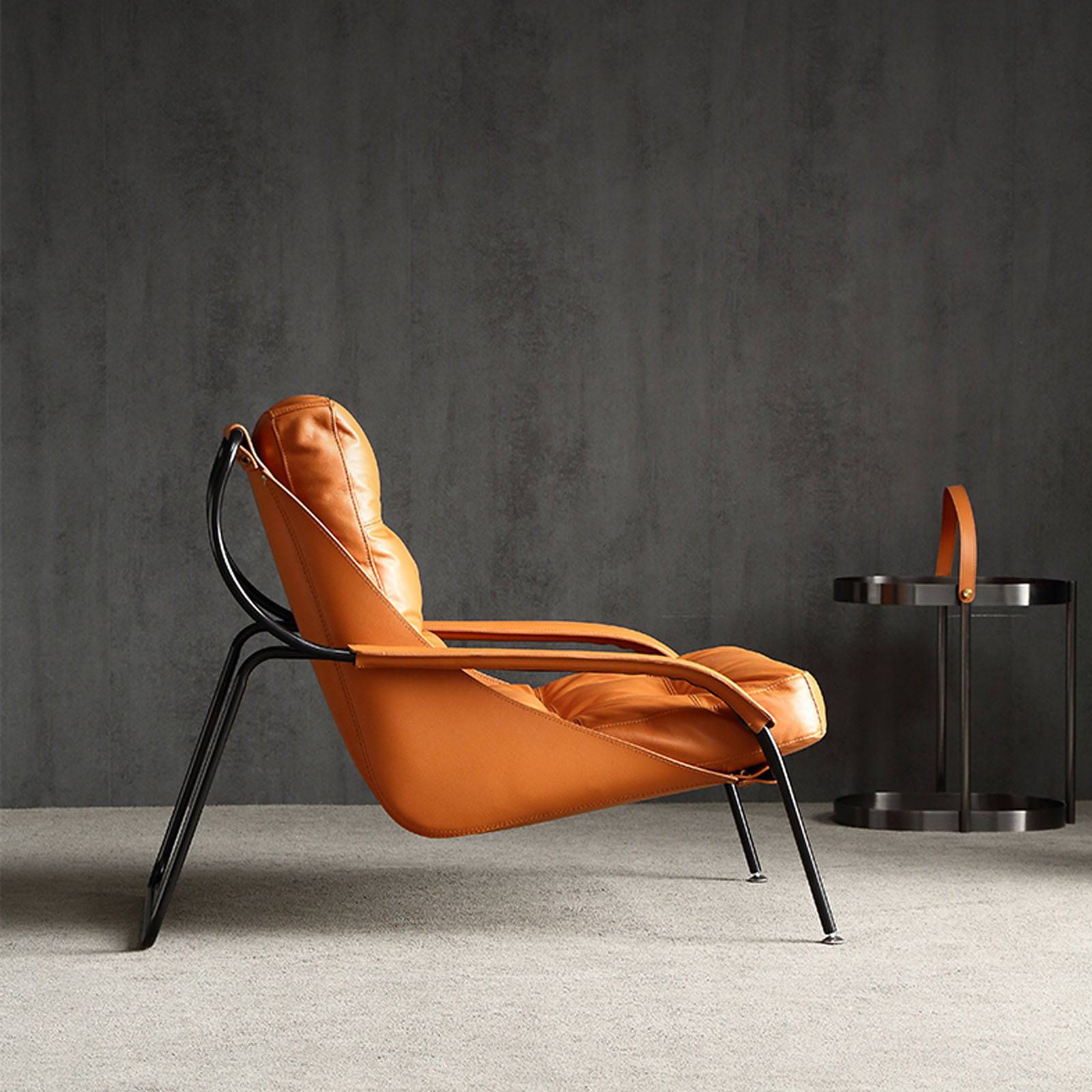 Pavia Lounge Chair LC042-OR - Lounge Chairs - ebarza Furniture UAE | Shop Modern Furniture in Abu Dhabi & Dubai - مفروشات ايبازرا في الامارات | تسوق اثاث عصري وديكورات مميزة في دبي وابوظبي