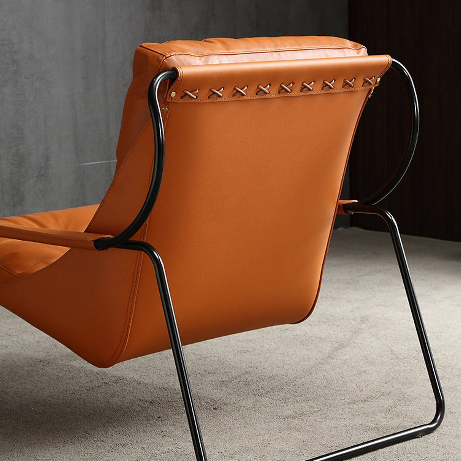 Pavia Lounge Chair LC042-OR - Lounge Chairs - ebarza Furniture UAE | Shop Modern Furniture in Abu Dhabi & Dubai - مفروشات ايبازرا في الامارات | تسوق اثاث عصري وديكورات مميزة في دبي وابوظبي