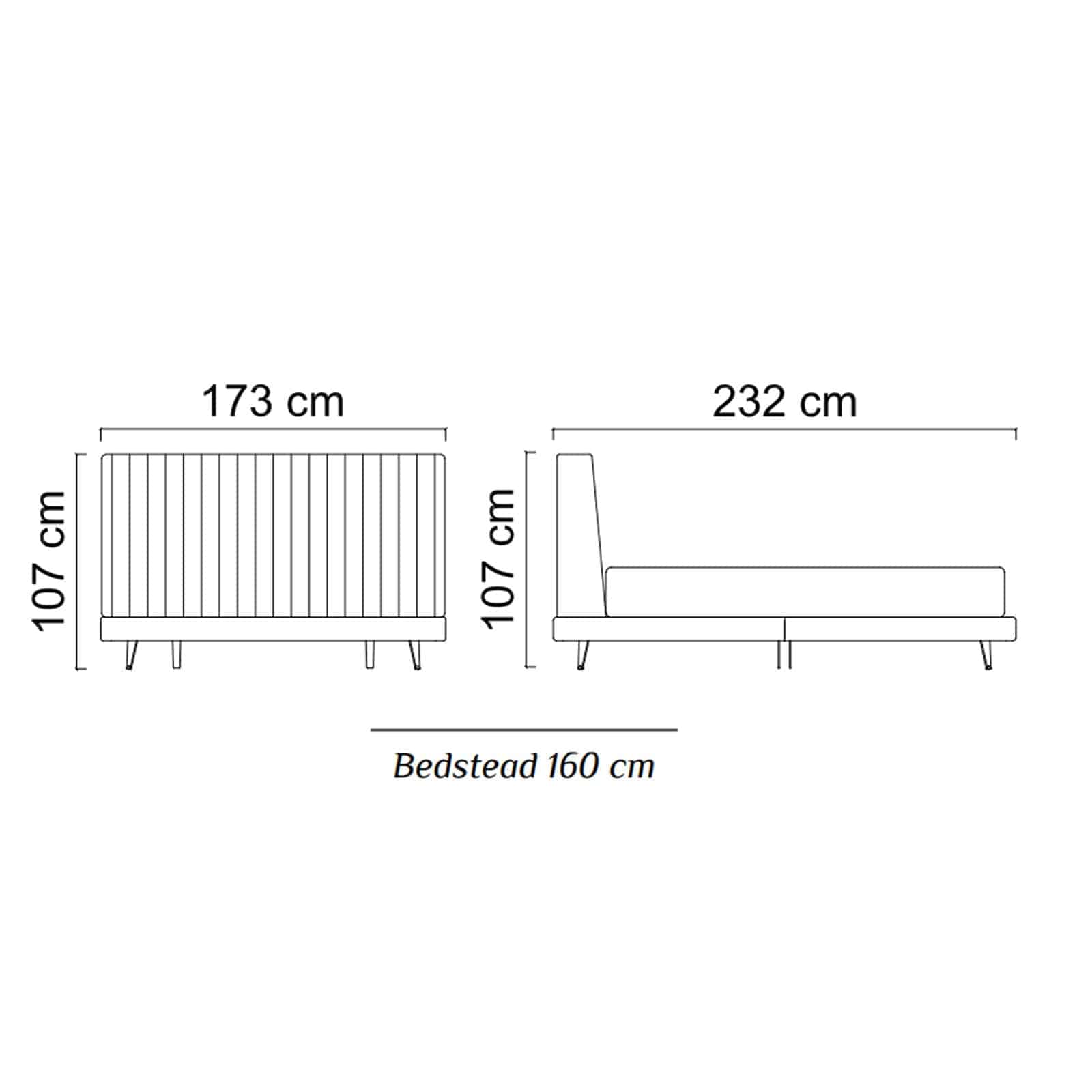 Pena Queen Size Bedstead Pena-Bed006 - Bedsteads - ebarza Furniture UAE | Shop Modern Furniture in Abu Dhabi & Dubai - مفروشات ايبازرا في الامارات | تسوق اثاث عصري وديكورات مميزة في دبي وابوظبي