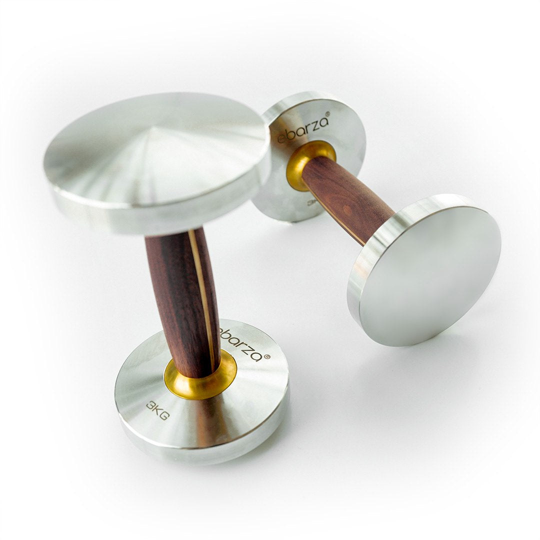 Ebarza Stainless Walnut Dumbbell-3kg PRO-GMYL01-3 - Home Decor Figurines - ebarza Furniture UAE | Shop Modern Furniture in Abu Dhabi & Dubai - مفروشات ايبازرا في الامارات | تسوق اثاث عصري وديكورات مميزة في دبي وابوظبي