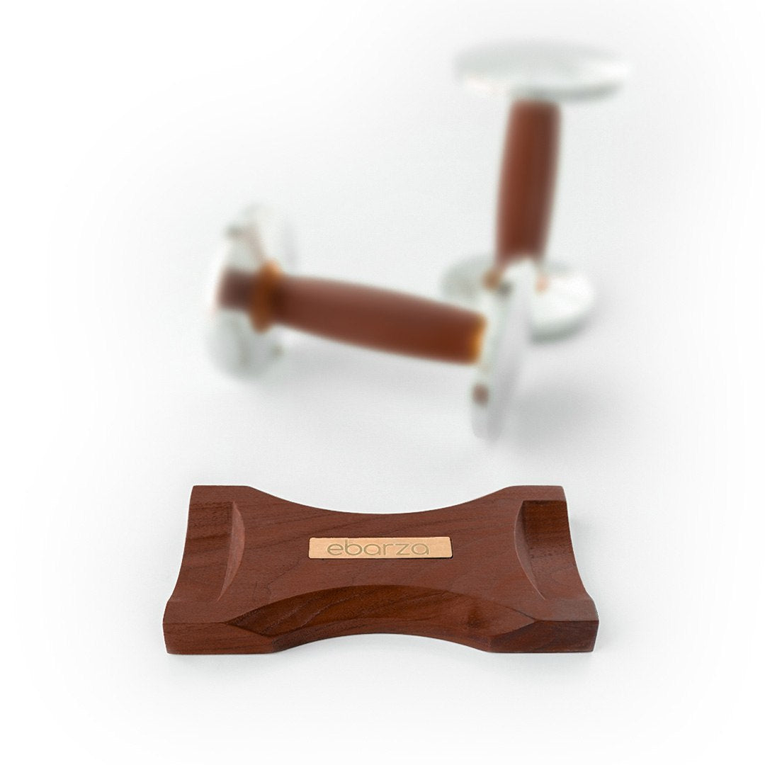 Ebarza Stainless steel and Walnut Dumbbell Tray 1-5kg PRO-GMYLT00-1 - Home Decor Figurines - ebarza Furniture UAE | Shop Modern Furniture in Abu Dhabi & Dubai - مفروشات ايبازرا في الامارات | تسوق اثاث عصري وديكورات مميزة في دبي وابوظبي