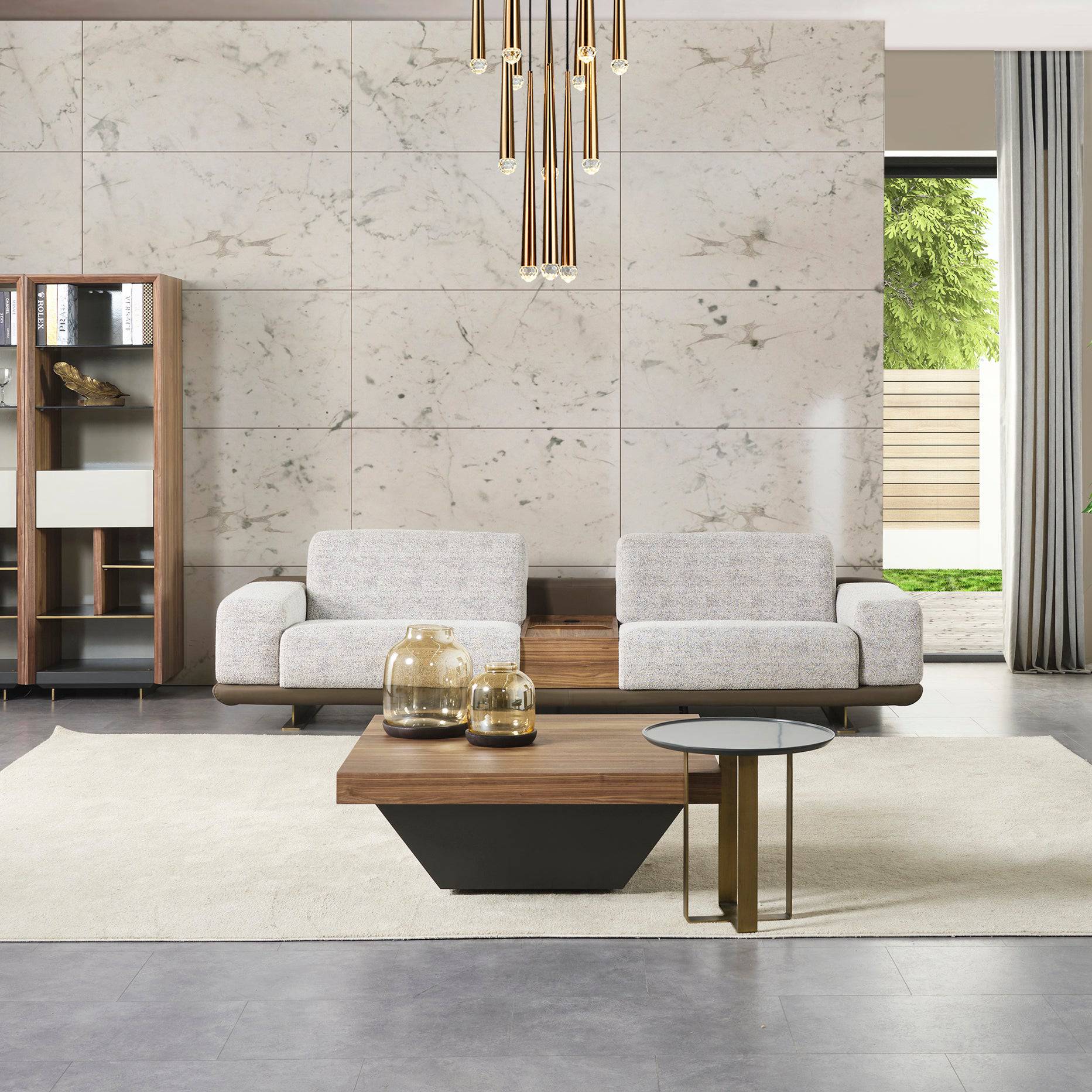 Display Item - Pietra Kristal Round Side Table Krstl-St Nakheel - DISPLAY ITEM - ebarza Furniture UAE | Shop Modern Furniture in Abu Dhabi & Dubai - مفروشات ايبازرا في الامارات | تسوق اثاث عصري وديكورات مميزة في دبي وابوظبي