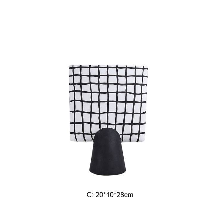 Pillar Vase -Black A Fa-D21023A - Home Decor Figurines - ebarza Furniture UAE | Shop Modern Furniture in Abu Dhabi & Dubai - مفروشات ايبازرا في الامارات | تسوق اثاث عصري وديكورات مميزة في دبي وابوظبي