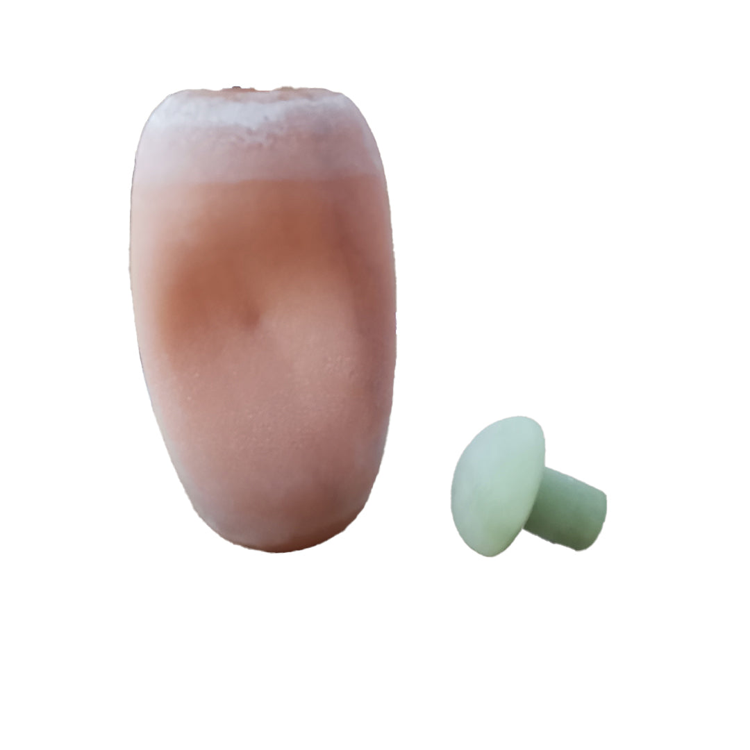 Pink Green Jar Tall FB-E24003A - Vases - ebarza Furniture UAE | Shop Modern Furniture in Abu Dhabi & Dubai - مفروشات ايبازرا في الامارات | تسوق اثاث عصري وديكورات مميزة في دبي وابوظبي