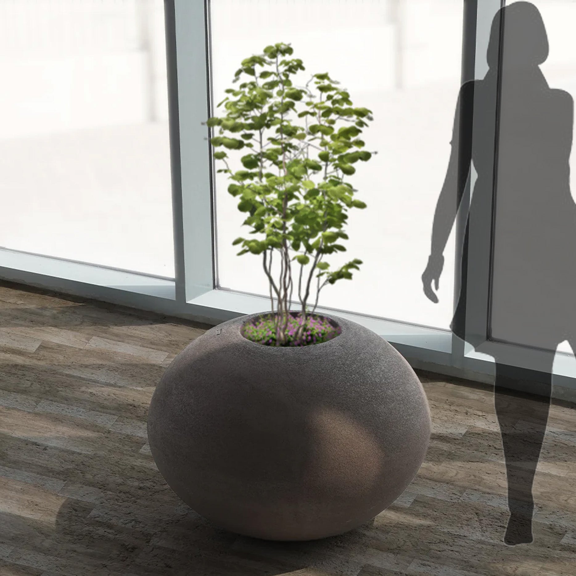 Pre-order 35 Days Delivery Coffee Brown Planter Box XK-4083B COFFEE - Planter Boxes - ebarza Furniture UAE | Shop Modern Furniture in Abu Dhabi & Dubai - مفروشات ايبازرا في الامارات | تسوق اثاث عصري وديكورات مميزة في دبي وابوظبي