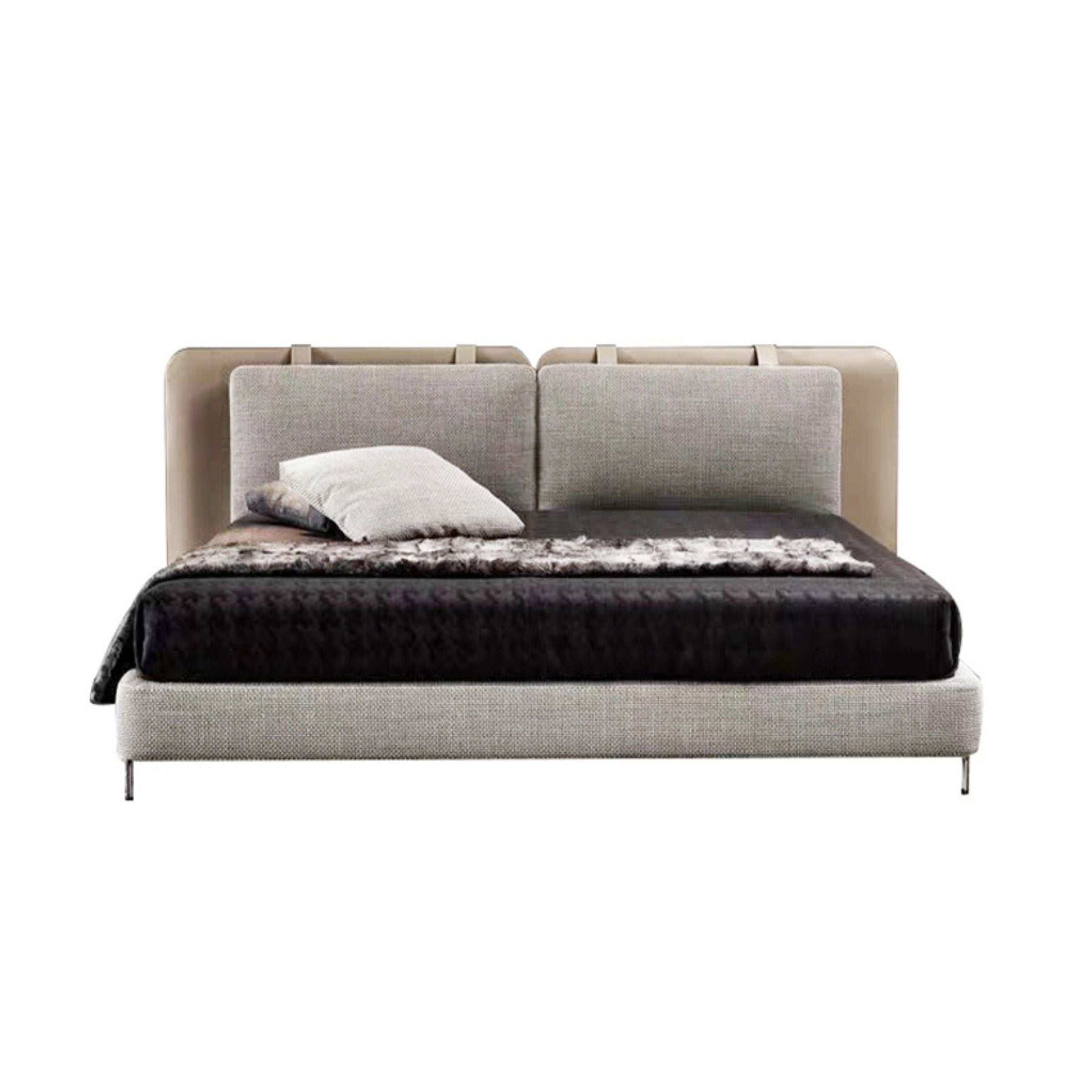 Palermo King Size Bed MLL-F01 - Bedsteads - ebarza Furniture UAE | Shop Modern Furniture in Abu Dhabi & Dubai - مفروشات ايبازرا في الامارات | تسوق اثاث عصري وديكورات مميزة في دبي وابوظبي