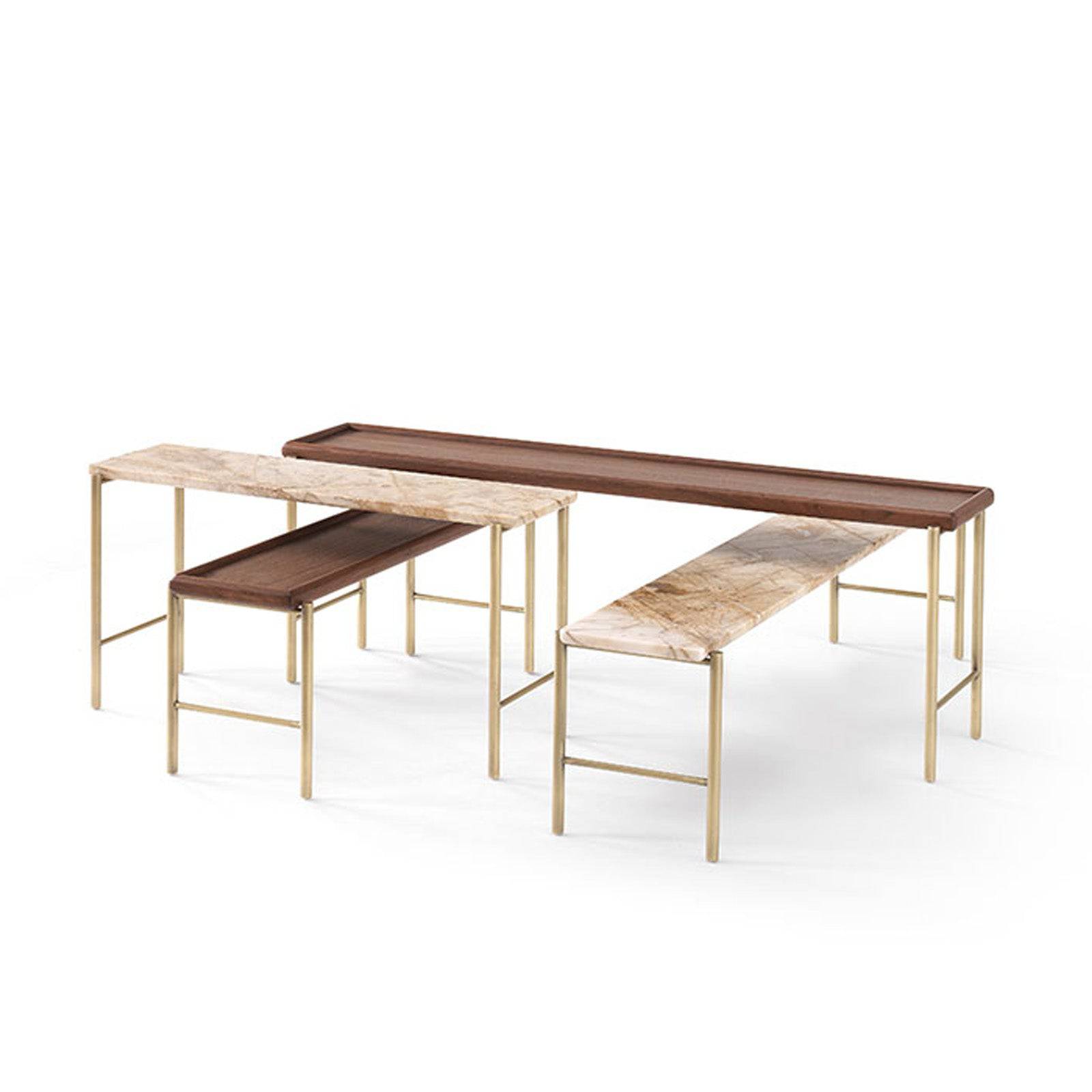 Prizma Center Table With Marble And Wood Top Prizma-Center - Coffee Tables - ebarza Furniture UAE | Shop Modern Furniture in Abu Dhabi & Dubai - مفروشات ايبازرا في الامارات | تسوق اثاث عصري وديكورات مميزة في دبي وابوظبي