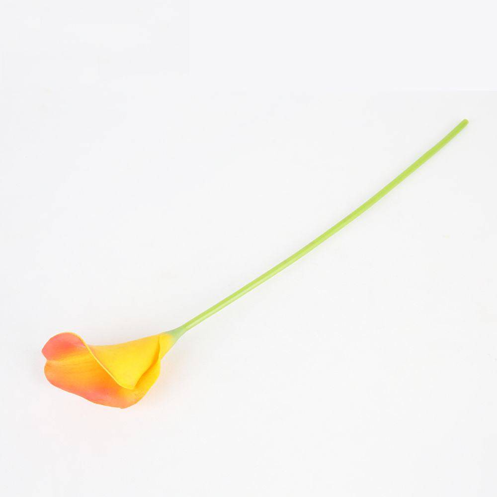 Real Touch Pu Callas - Orange Fl-Jh179 - Plants - ebarza Furniture UAE | Shop Modern Furniture in Abu Dhabi & Dubai - مفروشات ايبازرا في الامارات | تسوق اثاث عصري وديكورات مميزة في دبي وابوظبي