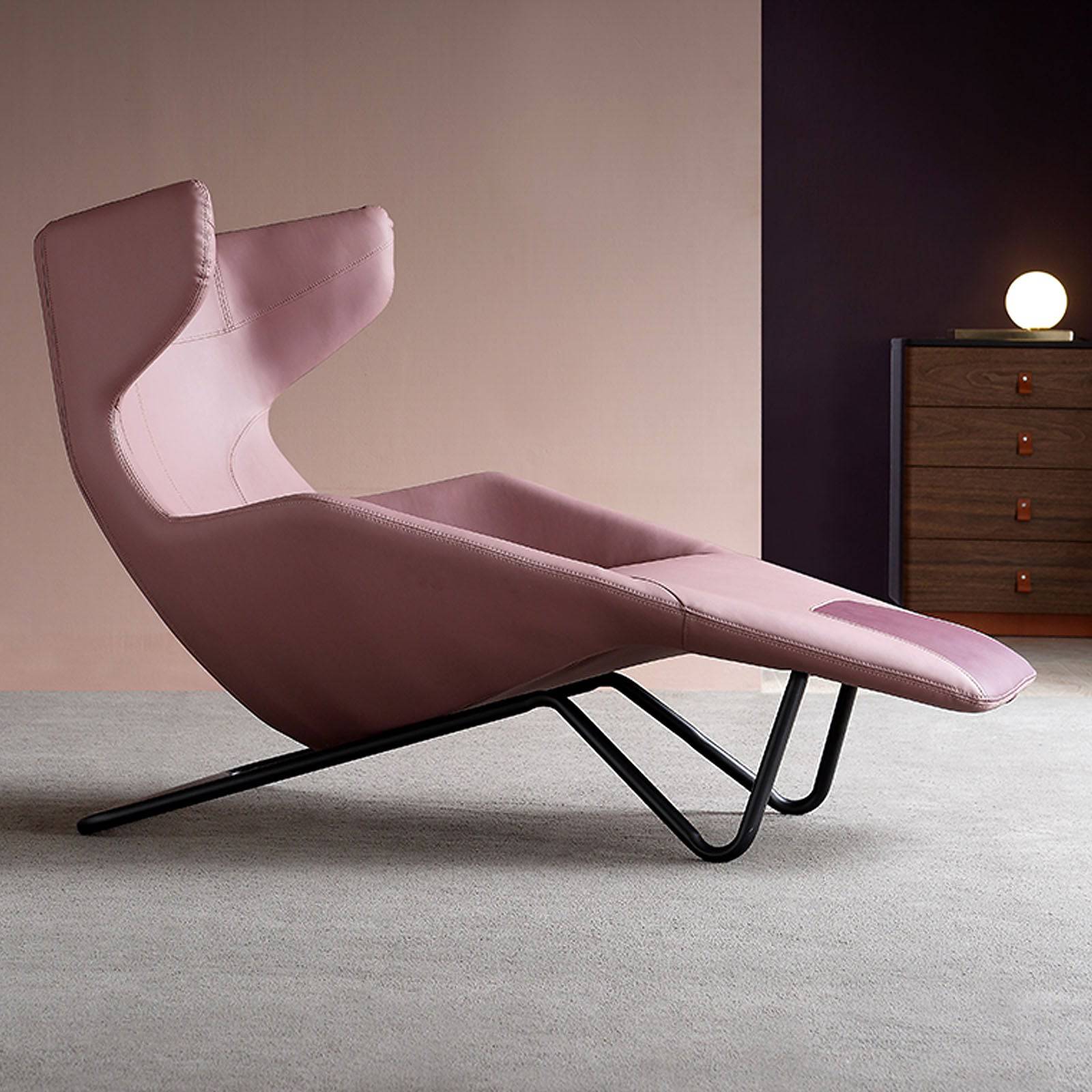 Relax Lounge Chair Lc035-P - Lounge Chairs - ebarza Furniture UAE | Shop Modern Furniture in Abu Dhabi & Dubai - مفروشات ايبازرا في الامارات | تسوق اثاث عصري وديكورات مميزة في دبي وابوظبي