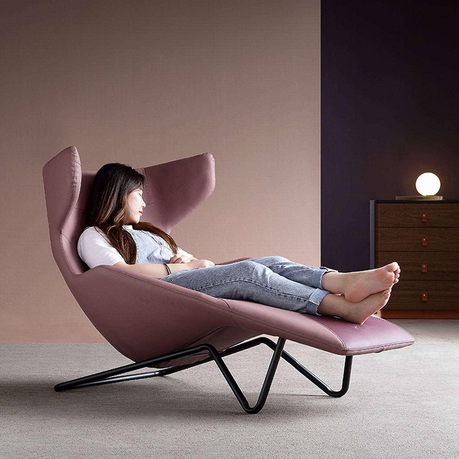 Relax Lounge Chair Lc035-P - Lounge Chairs - ebarza Furniture UAE | Shop Modern Furniture in Abu Dhabi & Dubai - مفروشات ايبازرا في الامارات | تسوق اثاث عصري وديكورات مميزة في دبي وابوظبي