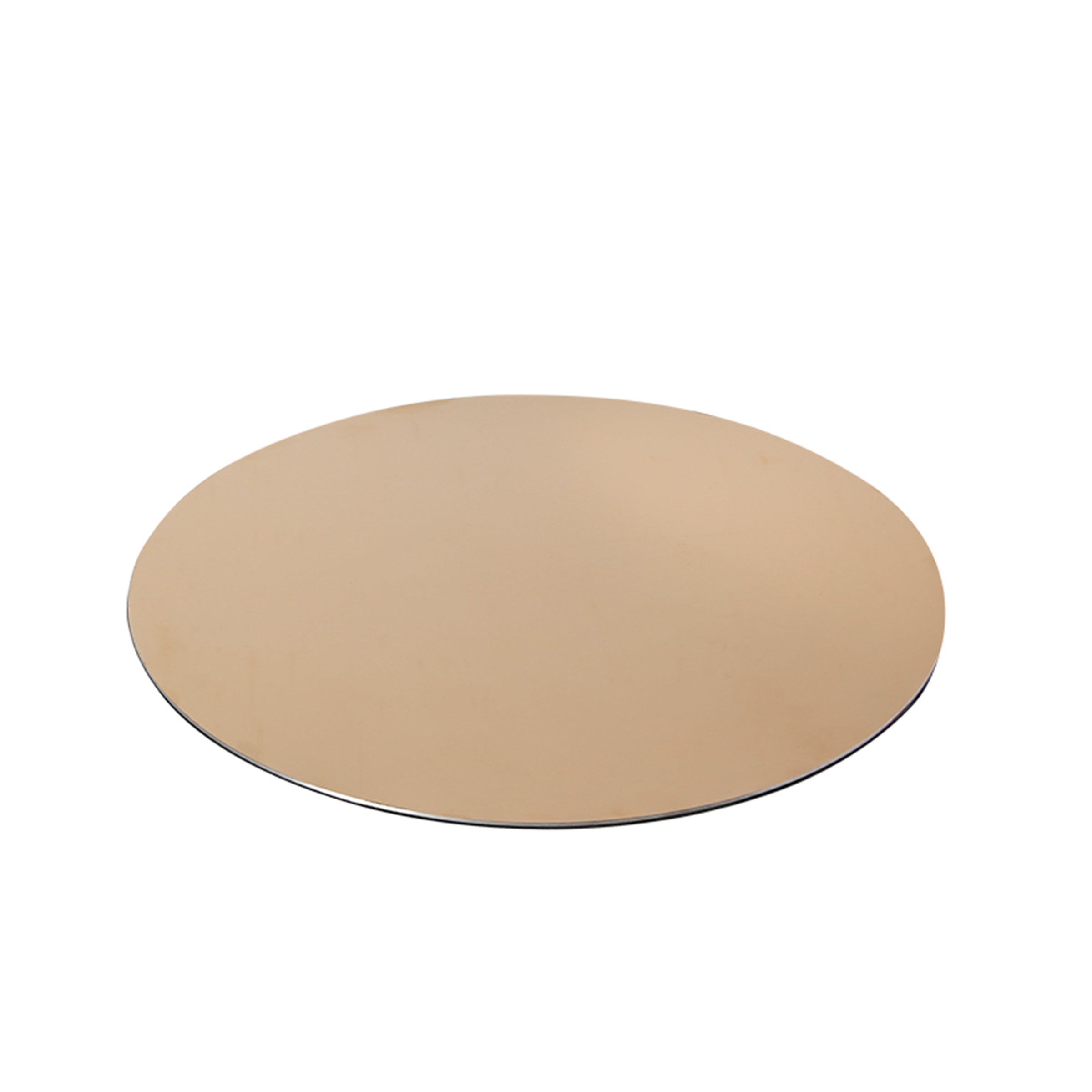 Rose Gold Titanium Stainless Steel Round Tray Fc-W2122C - Trays - ebarza Furniture UAE | Shop Modern Furniture in Abu Dhabi & Dubai - مفروشات ايبازرا في الامارات | تسوق اثاث عصري وديكورات مميزة في دبي وابوظبي