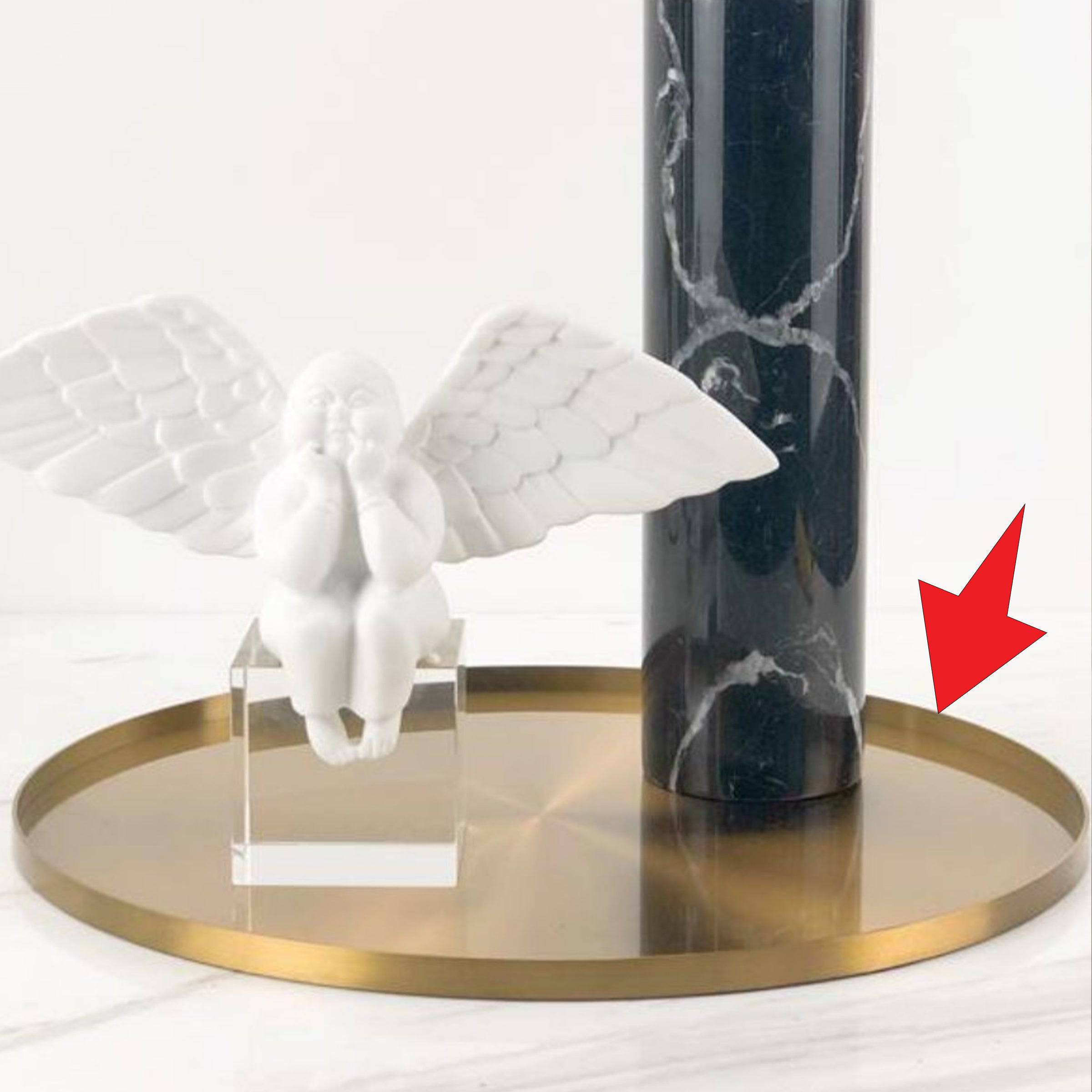 Round Golden Tray Fc-W2007 - Trays - ebarza Furniture UAE | Shop Modern Furniture in Abu Dhabi & Dubai - مفروشات ايبازرا في الامارات | تسوق اثاث عصري وديكورات مميزة في دبي وابوظبي