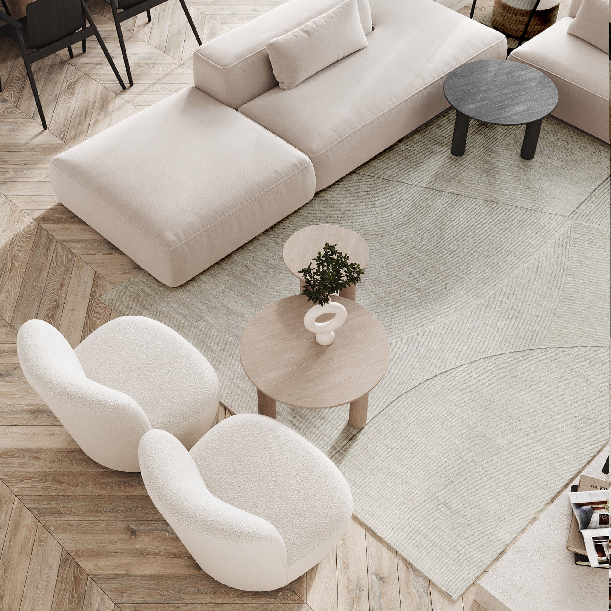 300X200 Cm WOOL BEIGE Rug JH-22738 - Rugs - ebarza Furniture UAE | Shop Modern Furniture in Abu Dhabi & Dubai - مفروشات ايبازرا في الامارات | تسوق اثاث عصري وديكورات مميزة في دبي وابوظبي