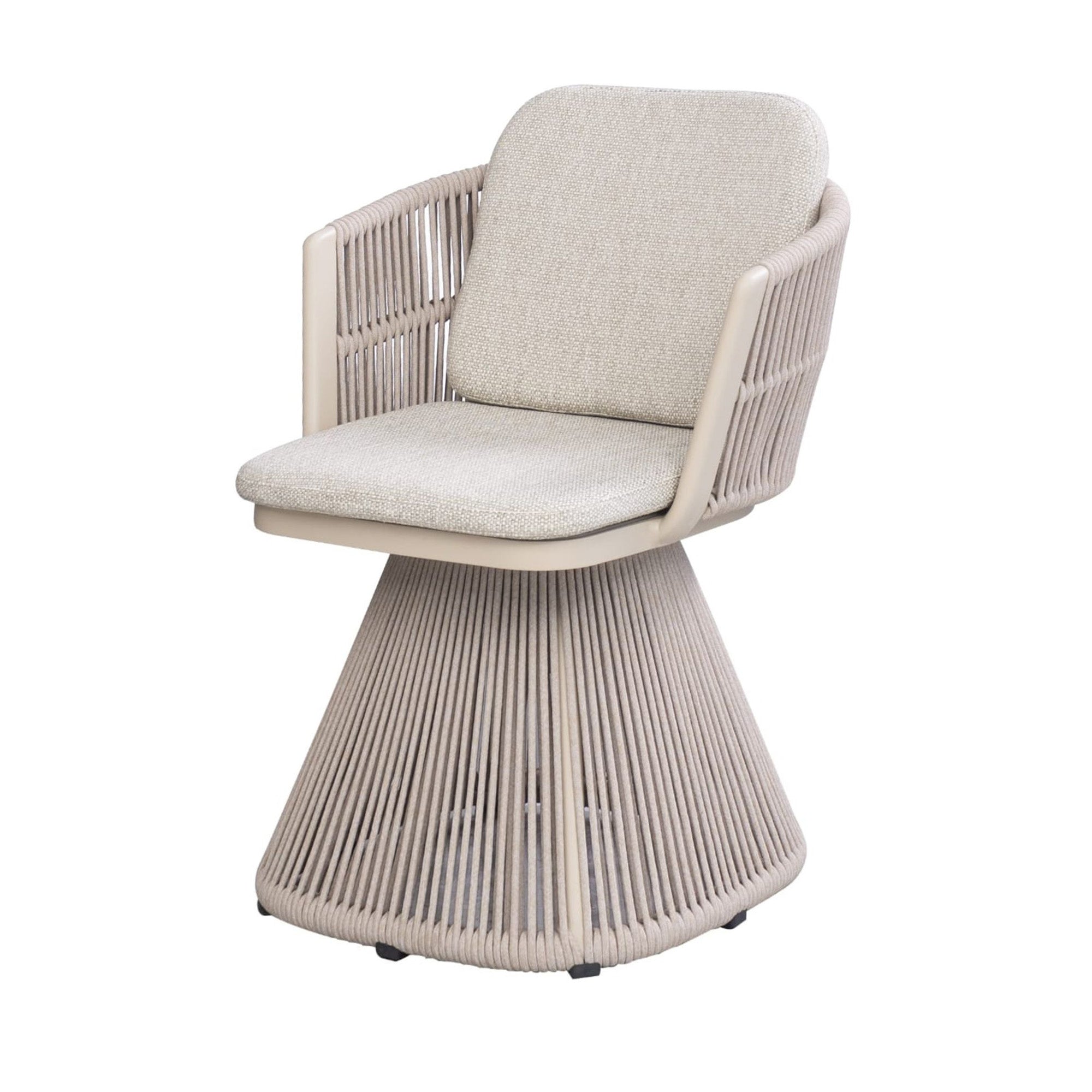 Marrakech Outdoor Swivel Chair W/rope AC5879N111ROP-BEIGE - Outdoor Chairs - ebarza Furniture UAE | Shop Modern Furniture in Abu Dhabi & Dubai - مفروشات ايبازرا في الامارات | تسوق اثاث عصري وديكورات مميزة في دبي وابوظبي