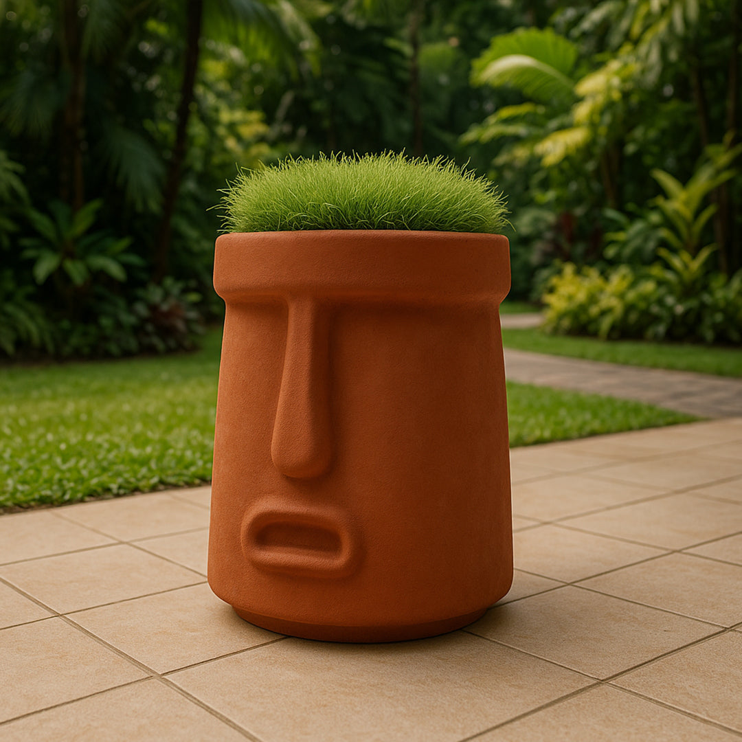 Display Item - Indoor/Outdoor Clay Planter Box XK-6048C-Clay Nakheel - DISPLAY ITEM - ebarza Furniture UAE | Shop Modern Furniture in Abu Dhabi & Dubai - مفروشات ايبازرا في الامارات | تسوق اثاث عصري وديكورات مميزة في دبي وابوظبي
