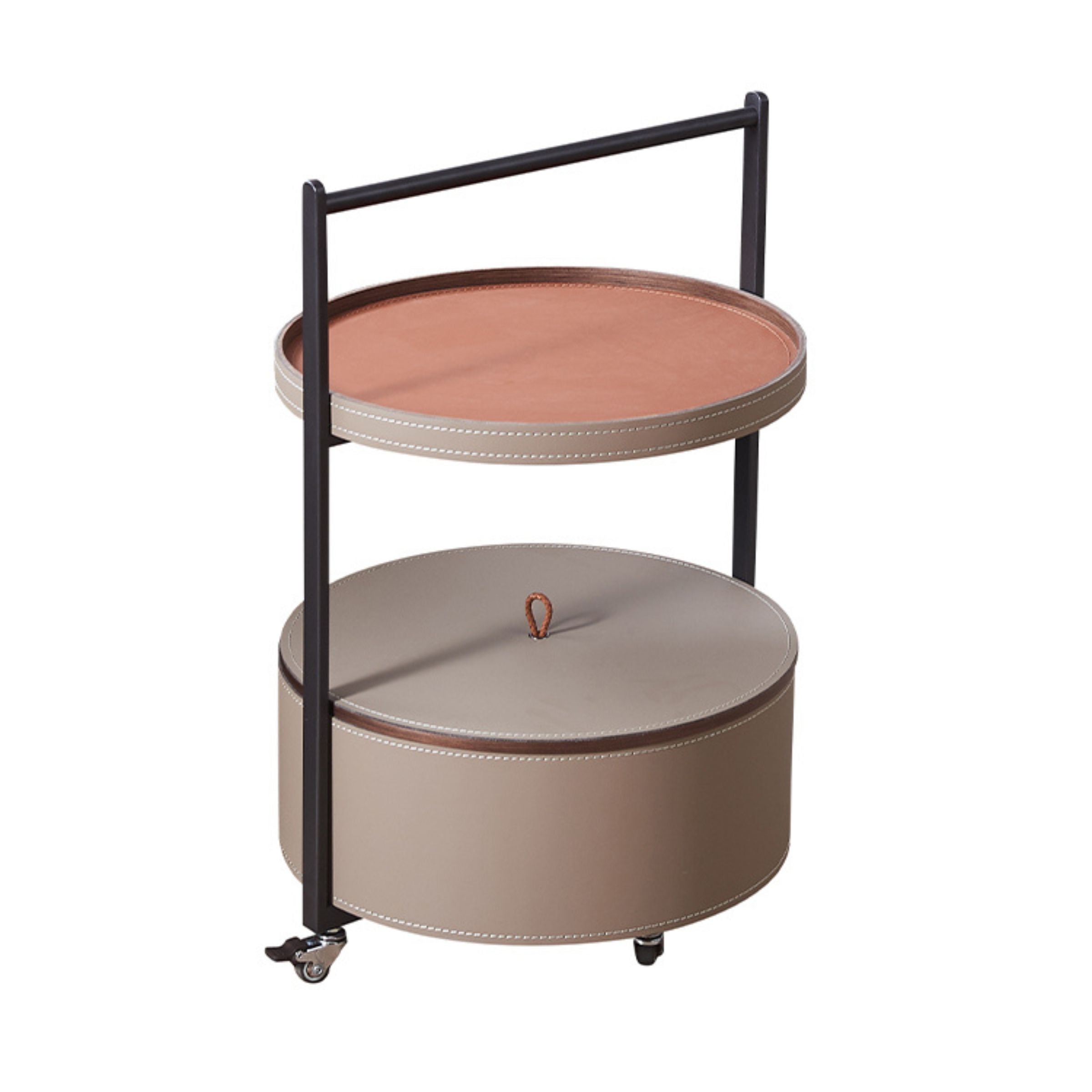 Saddle Leather Coffee Table MLL-D65 - Coffee tables - ebarza Furniture UAE | Shop Modern Furniture in Abu Dhabi & Dubai - مفروشات ايبازرا في الامارات | تسوق اثاث عصري وديكورات مميزة في دبي وابوظبي