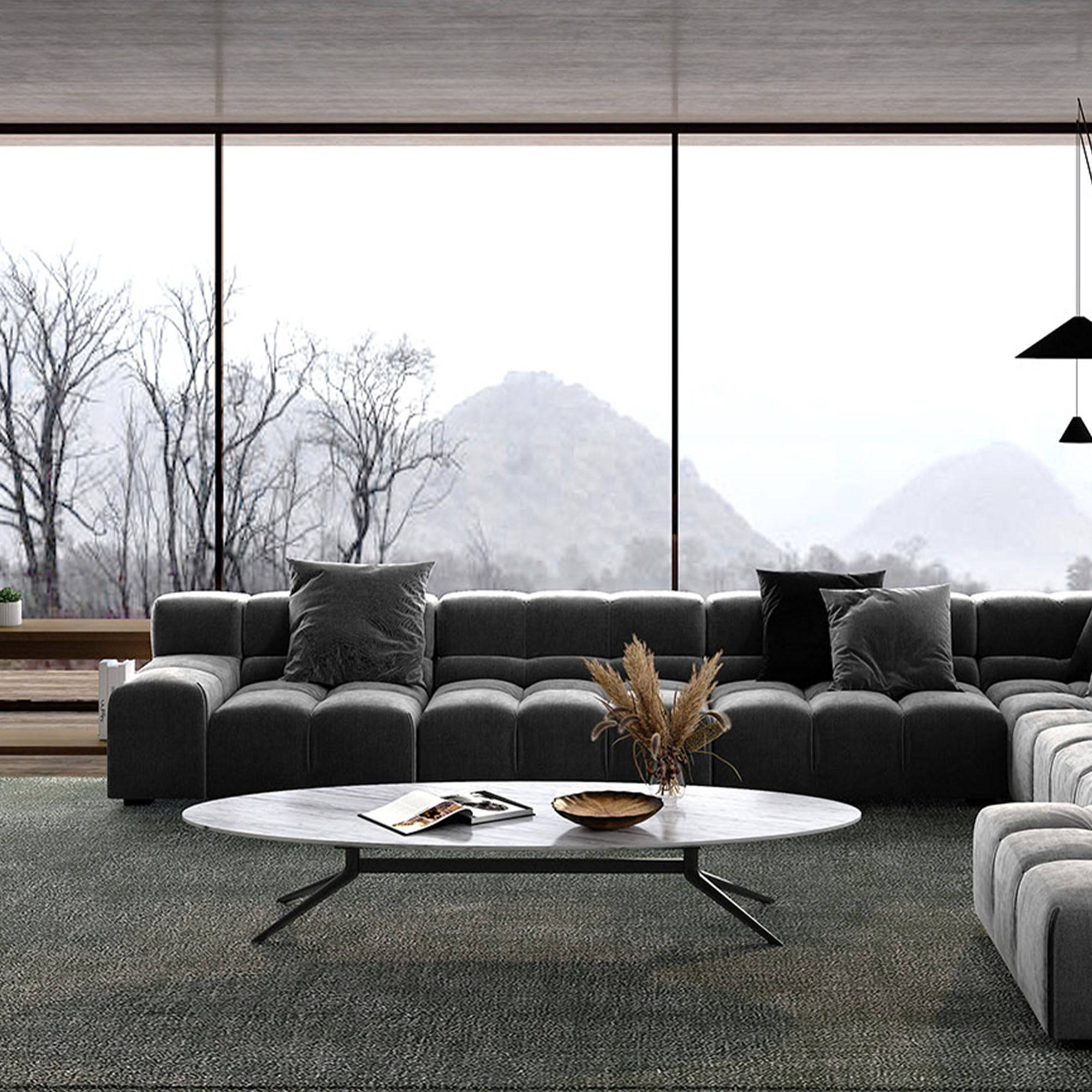 Savona Marble Center Table Ct01 - Coffee Tables - ebarza Furniture UAE | Shop Modern Furniture in Abu Dhabi & Dubai - مفروشات ايبازرا في الامارات | تسوق اثاث عصري وديكورات مميزة في دبي وابوظبي