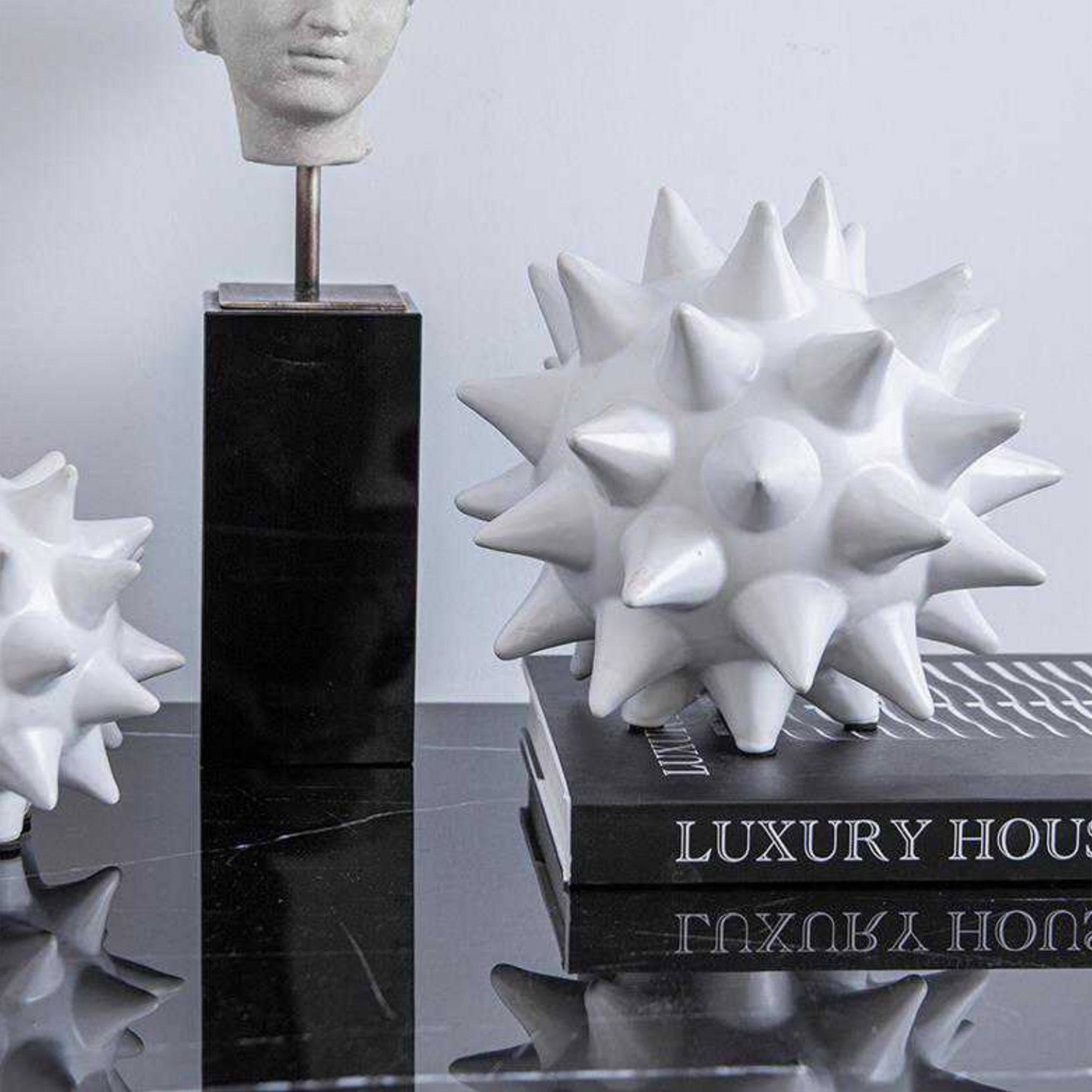Sea Urchin Ball Ceramic Decorative Fa-D1925G - Home Decor Figurines - ebarza Furniture UAE | Shop Modern Furniture in Abu Dhabi & Dubai - مفروشات ايبازرا في الامارات | تسوق اثاث عصري وديكورات مميزة في دبي وابوظبي