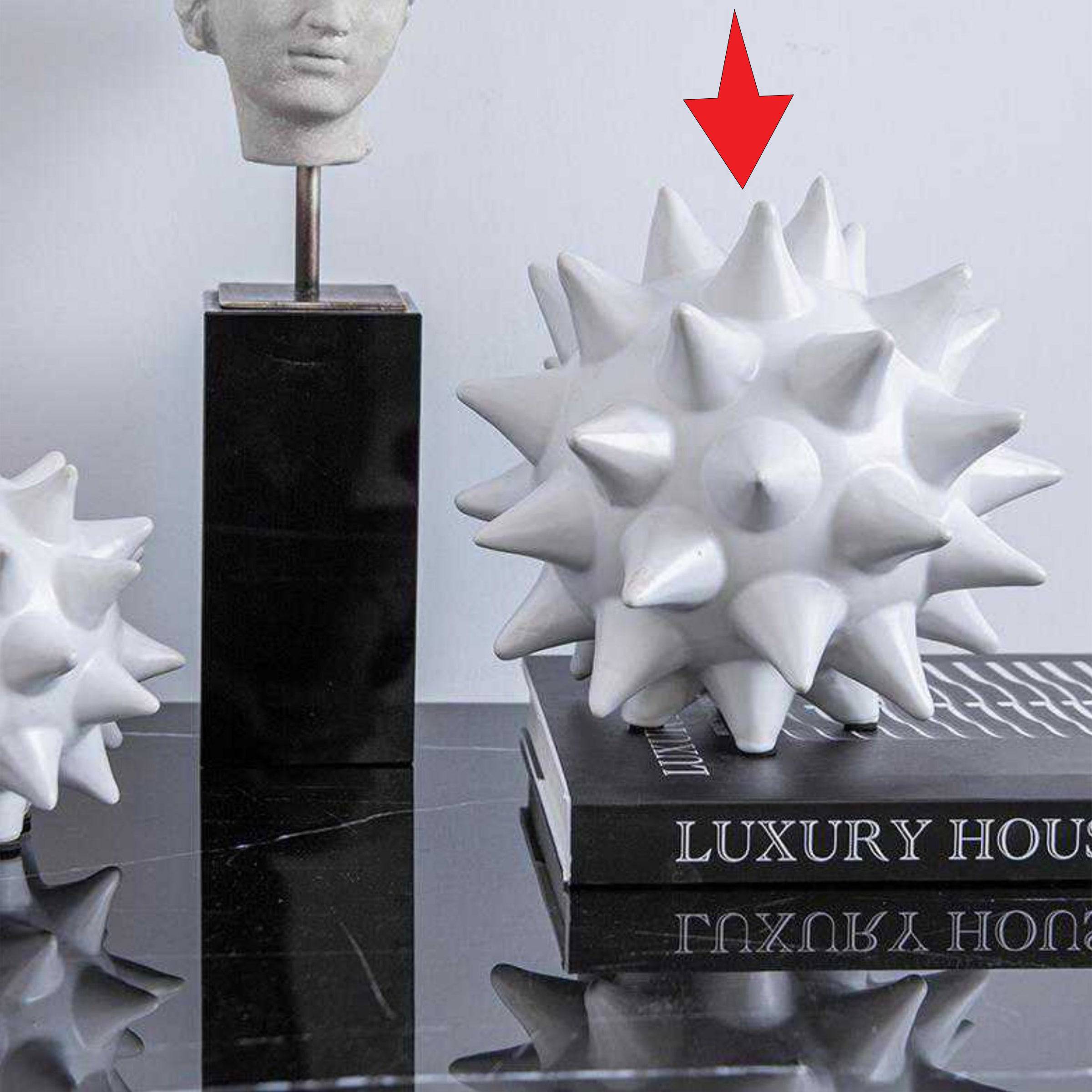Sea Urchin Ball Ceramic Decorative Fa-D1925G - Home Decor Figurines - ebarza Furniture UAE | Shop Modern Furniture in Abu Dhabi & Dubai - مفروشات ايبازرا في الامارات | تسوق اثاث عصري وديكورات مميزة في دبي وابوظبي
