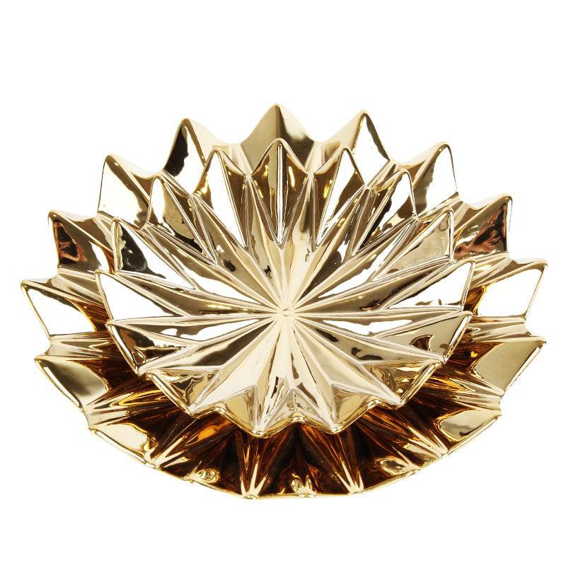 Set Of 2 Bowl/ Fruit Plate Fa-D1931A+B - Bowls - ebarza Furniture UAE | Shop Modern Furniture in Abu Dhabi & Dubai - مفروشات ايبازرا في الامارات | تسوق اثاث عصري وديكورات مميزة في دبي وابوظبي