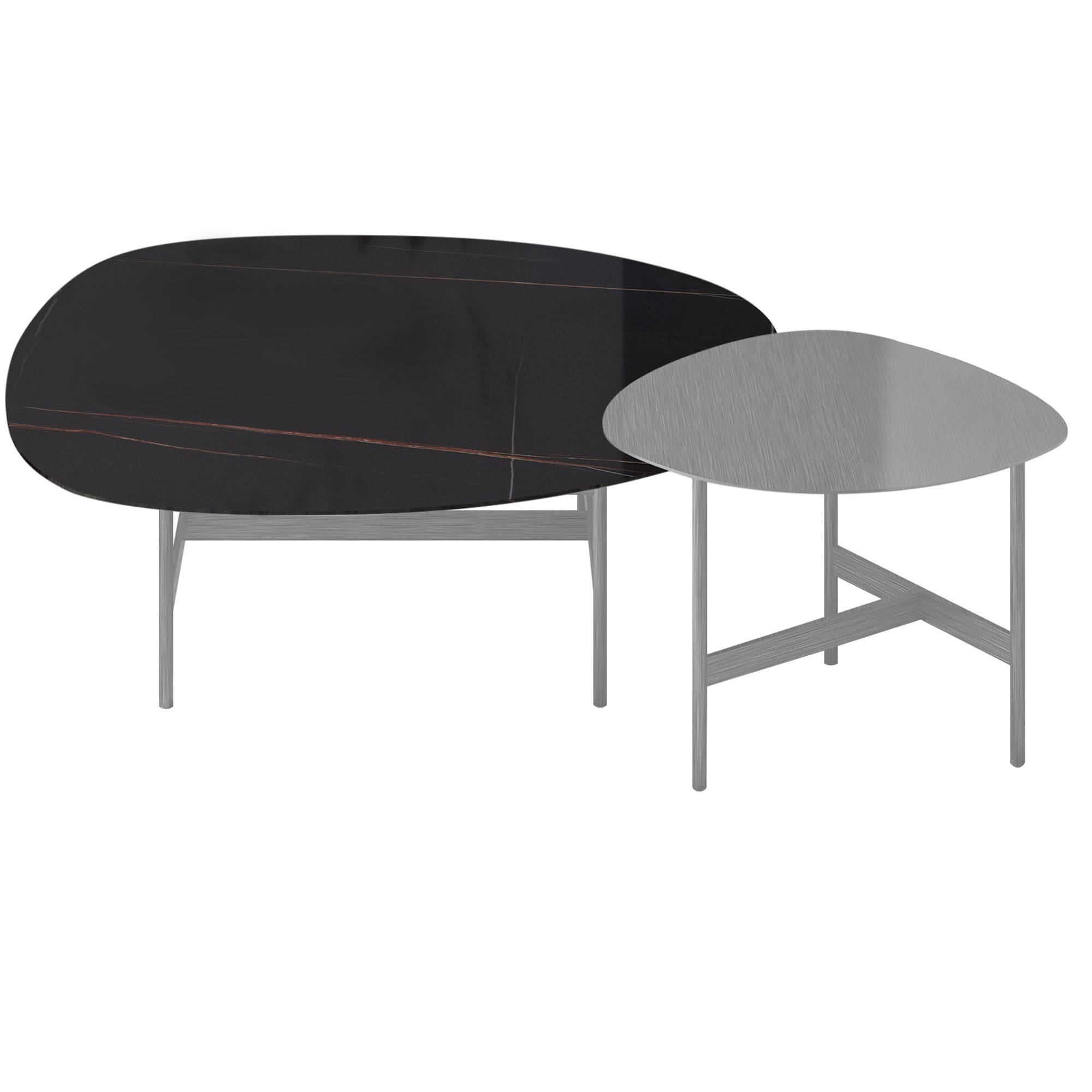 Display Item - Set Of 2 Rome Table 408Ct+StYAS - DISPLAY ITEM - ebarza Furniture UAE | Shop Modern Furniture in Abu Dhabi & Dubai - مفروشات ايبازرا في الامارات | تسوق اثاث عصري وديكورات مميزة في دبي وابوظبي