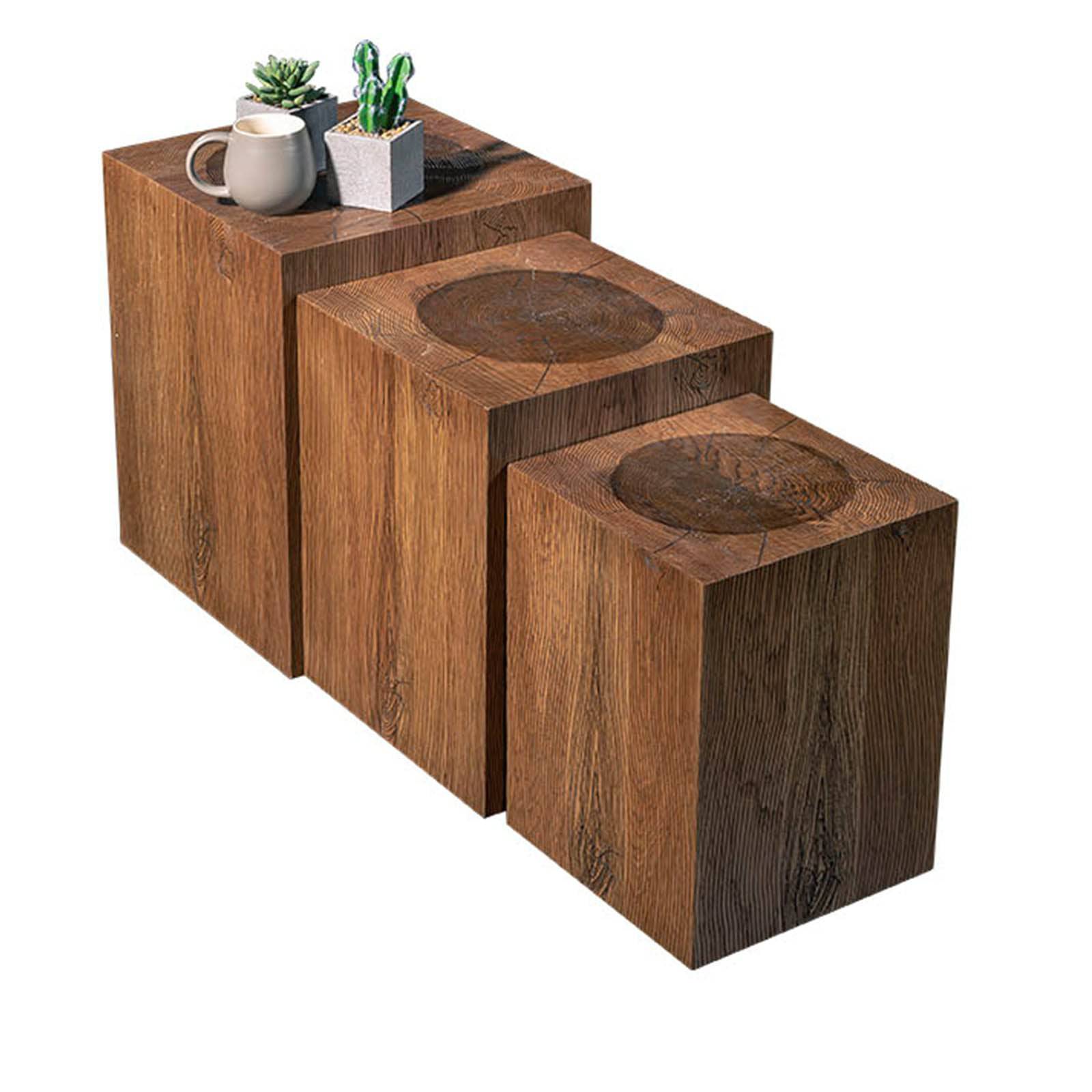 Set Of 3 Danger Side Tables - Side Tables - ebarza Furniture UAE | Shop Modern Furniture in Abu Dhabi & Dubai - مفروشات ايبازرا في الامارات | تسوق اثاث عصري وديكورات مميزة في دبي وابوظبي