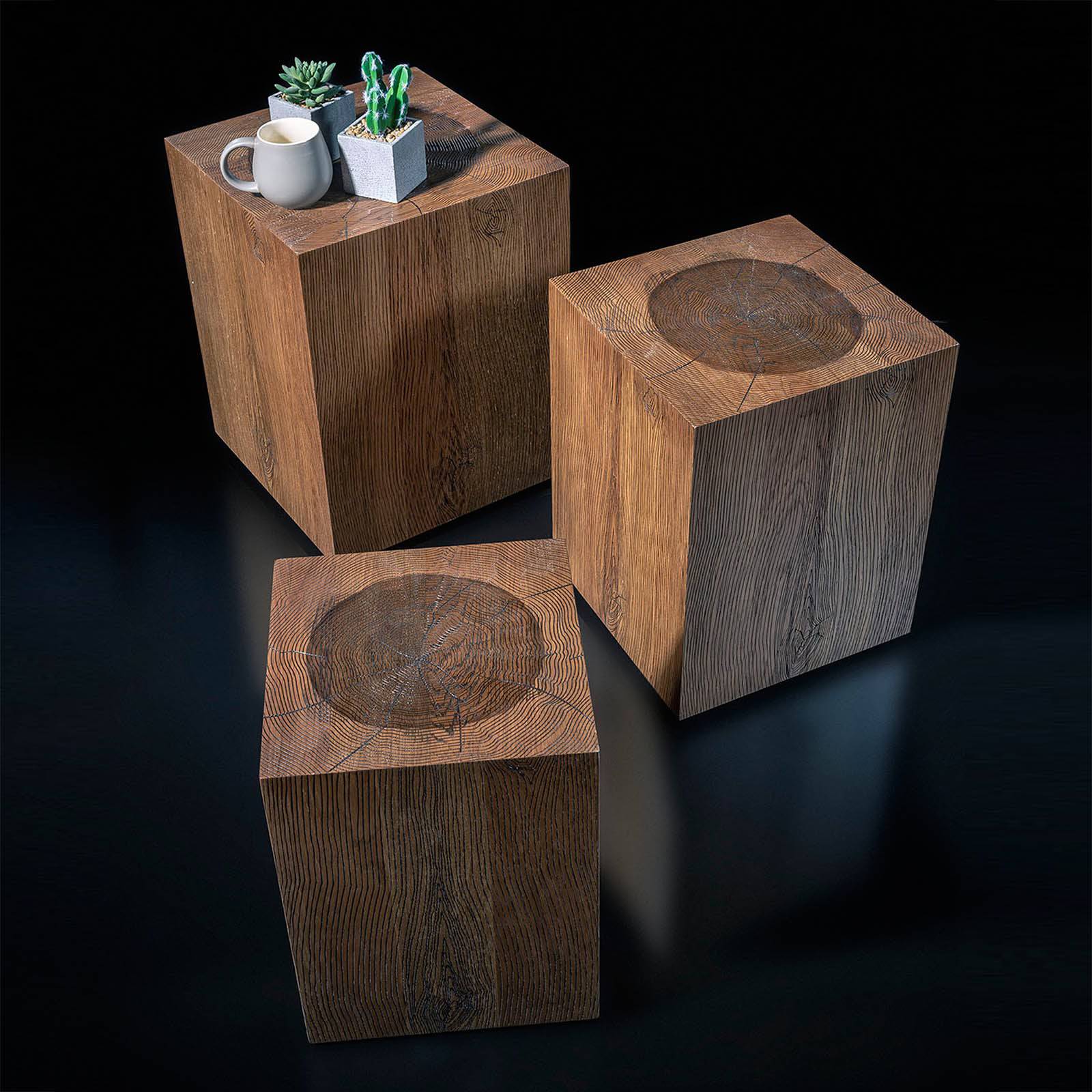 Set Of 3 Danger Side Tables - Side Tables - ebarza Furniture UAE | Shop Modern Furniture in Abu Dhabi & Dubai - مفروشات ايبازرا في الامارات | تسوق اثاث عصري وديكورات مميزة في دبي وابوظبي