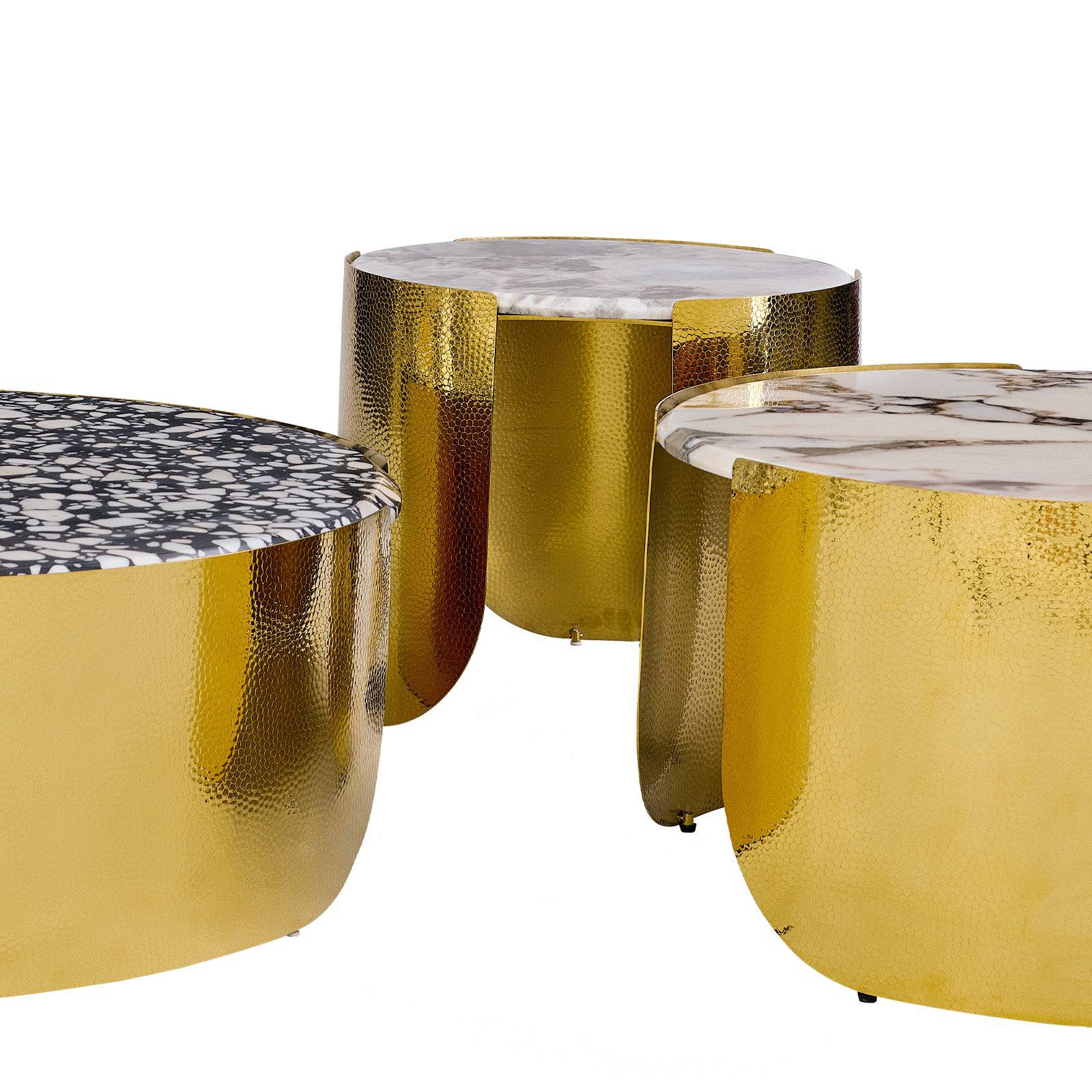 Set Of 3 Natural Marble Center Table Tg-625 - Coffee Tables - ebarza Furniture UAE | Shop Modern Furniture in Abu Dhabi & Dubai - مفروشات ايبازرا في الامارات | تسوق اثاث عصري وديكورات مميزة في دبي وابوظبي