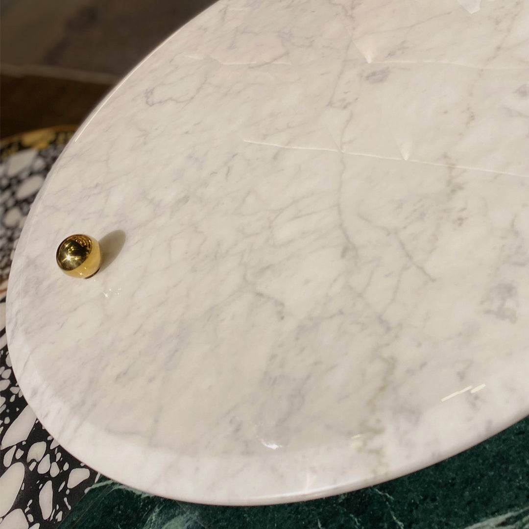 Set Of 3 Natural Marble Center Table Tg-631 - Coffee Tables - ebarza Furniture UAE | Shop Modern Furniture in Abu Dhabi & Dubai - مفروشات ايبازرا في الامارات | تسوق اثاث عصري وديكورات مميزة في دبي وابوظبي