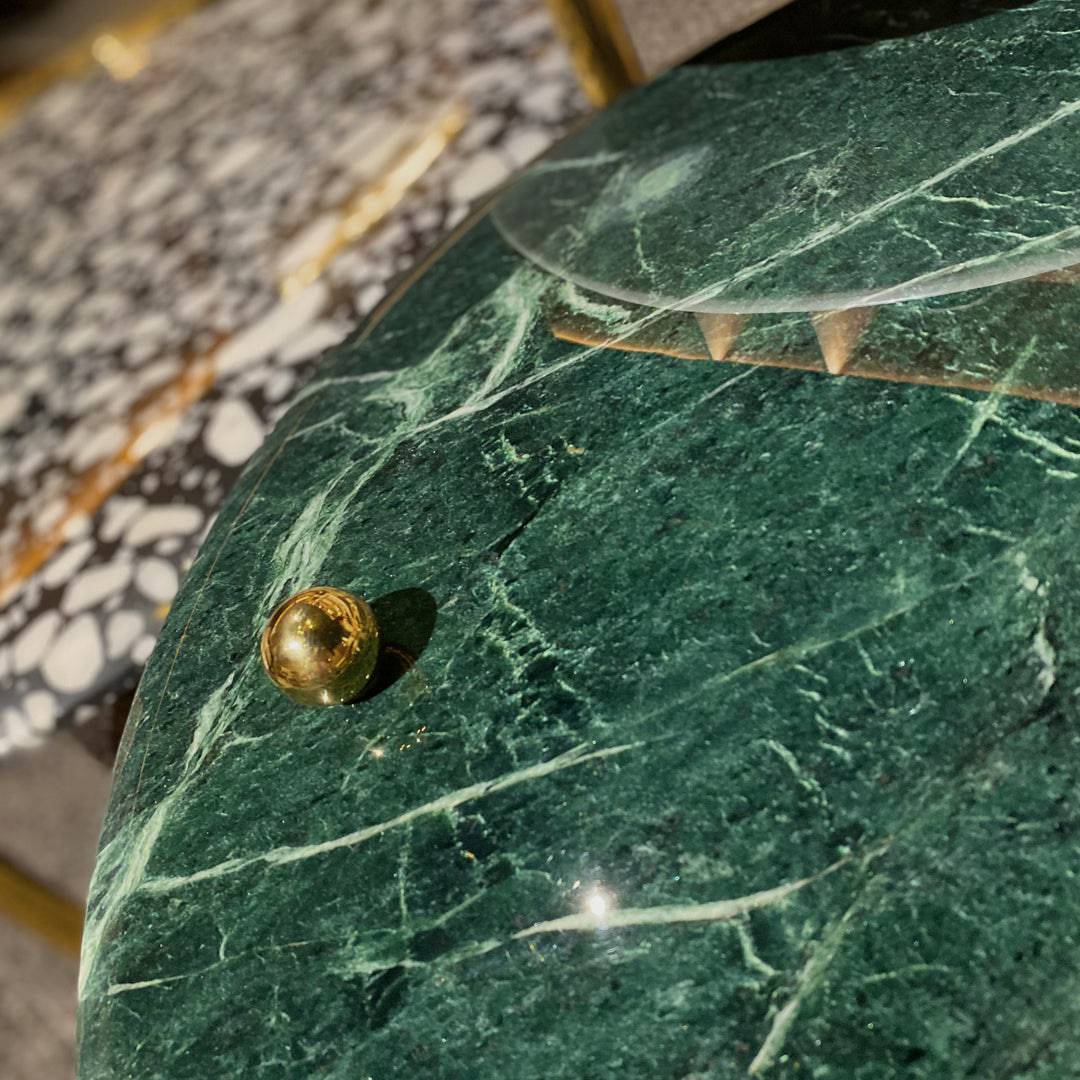 Set Of 3 Natural Marble Center Table Tg-631 - Coffee Tables - ebarza Furniture UAE | Shop Modern Furniture in Abu Dhabi & Dubai - مفروشات ايبازرا في الامارات | تسوق اثاث عصري وديكورات مميزة في دبي وابوظبي