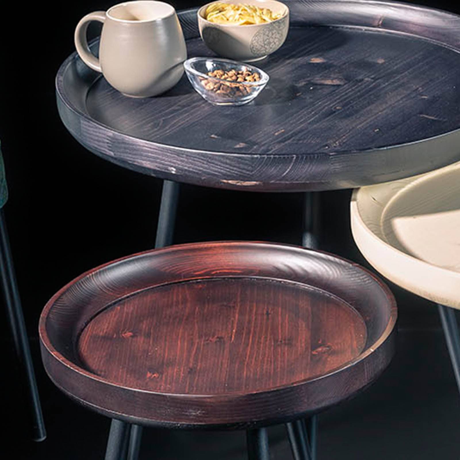 Set Of 3 Spring Service Tables - Side Tables - ebarza Furniture UAE | Shop Modern Furniture in Abu Dhabi & Dubai - مفروشات ايبازرا في الامارات | تسوق اثاث عصري وديكورات مميزة في دبي وابوظبي