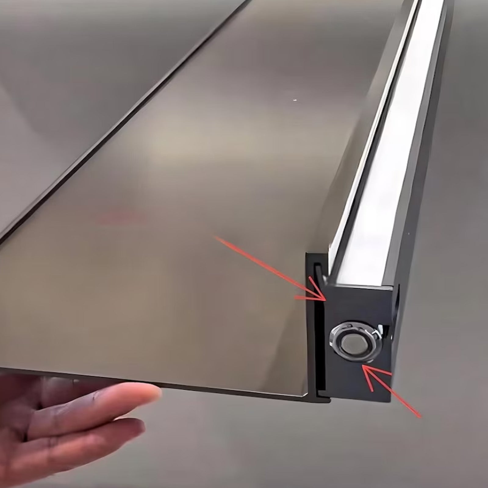 LED Aluminum Panel Light CH4-LT048-1.5cm-Brush Bronze Gold-With Plug-4000K - Wall Lamps - ebarza Furniture UAE | Shop Modern Furniture in Abu Dhabi & Dubai - مفروشات ايبازرا في الامارات | تسوق اثاث عصري وديكورات مميزة في دبي وابوظبي