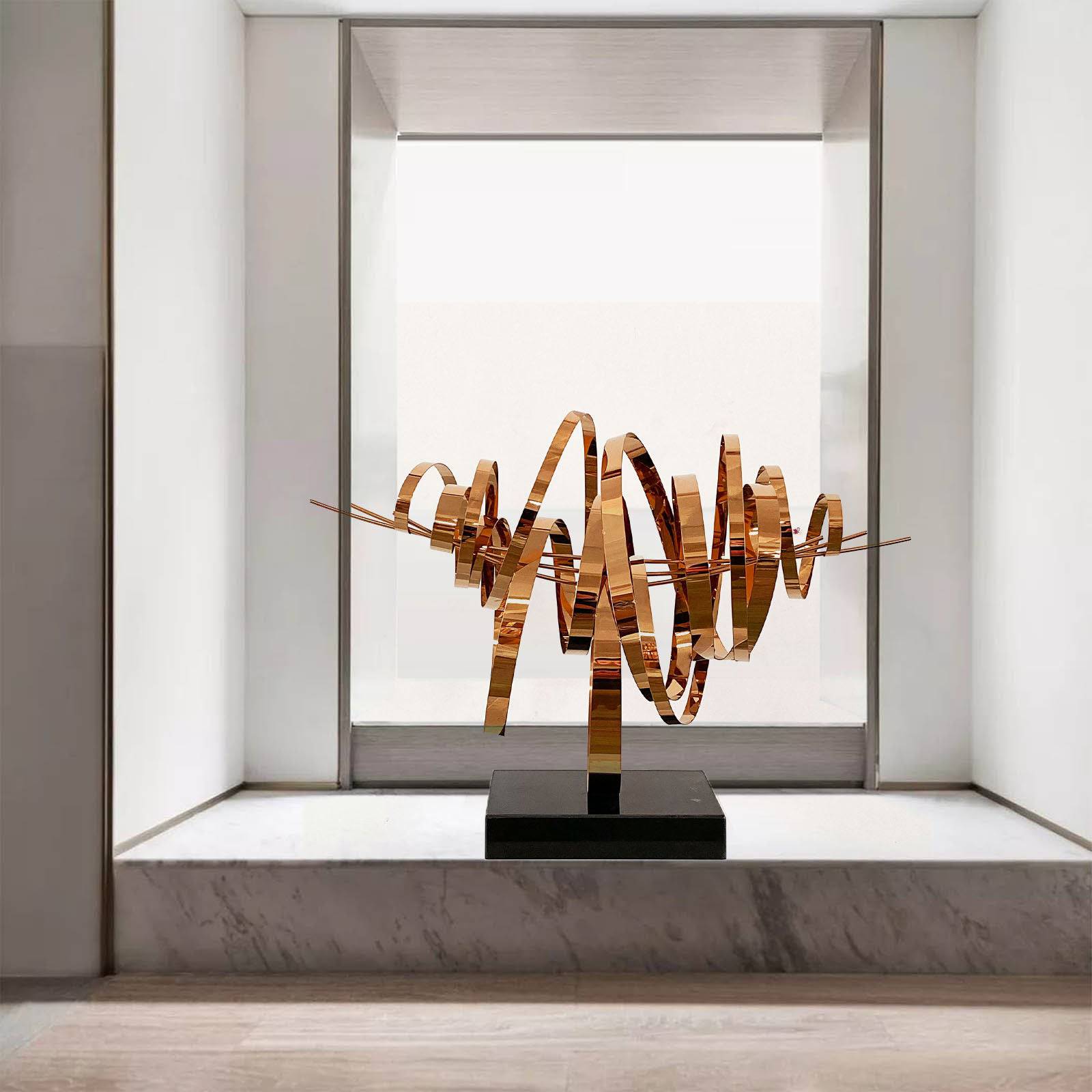 Shock Wave Handcrafted Stainless Steel Artwork Bj2020026 - Artwork - ebarza Furniture UAE | Shop Modern Furniture in Abu Dhabi & Dubai - مفروشات ايبازرا في الامارات | تسوق اثاث عصري وديكورات مميزة في دبي وابوظبي