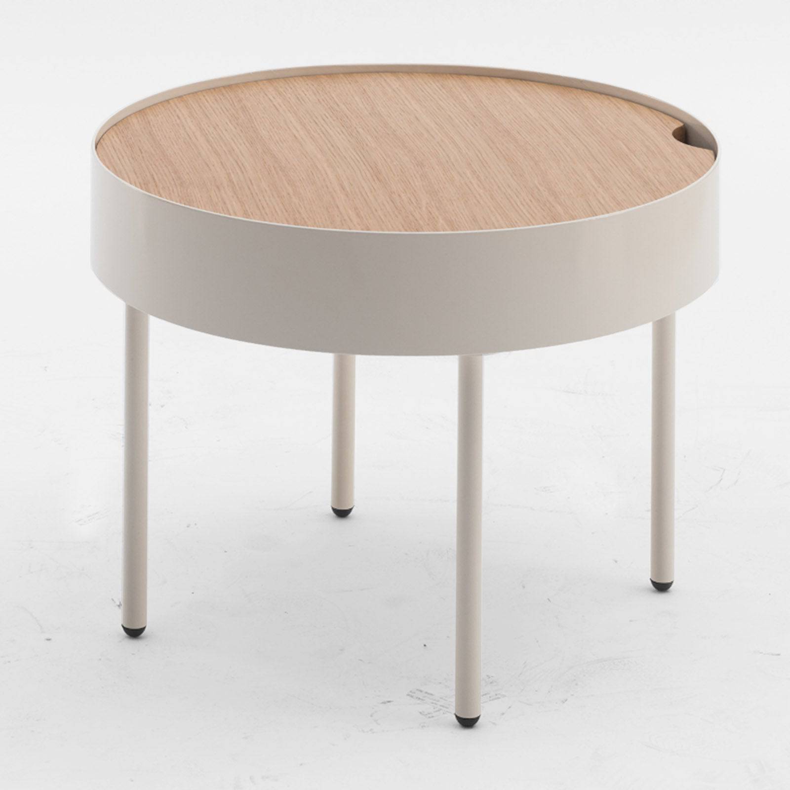 Side Table With Wood Top Gt-381-N - Side Tables - ebarza Furniture UAE | Shop Modern Furniture in Abu Dhabi & Dubai - مفروشات ايبازرا في الامارات | تسوق اثاث عصري وديكورات مميزة في دبي وابوظبي