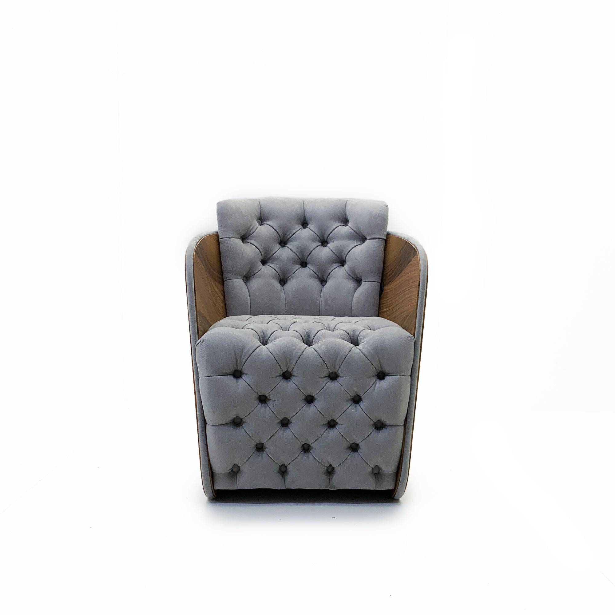 Sir Arm Chair Sir-Arm-Grey - Armchairs - ebarza Furniture UAE | Shop Modern Furniture in Abu Dhabi & Dubai - مفروشات ايبازرا في الامارات | تسوق اثاث عصري وديكورات مميزة في دبي وابوظبي