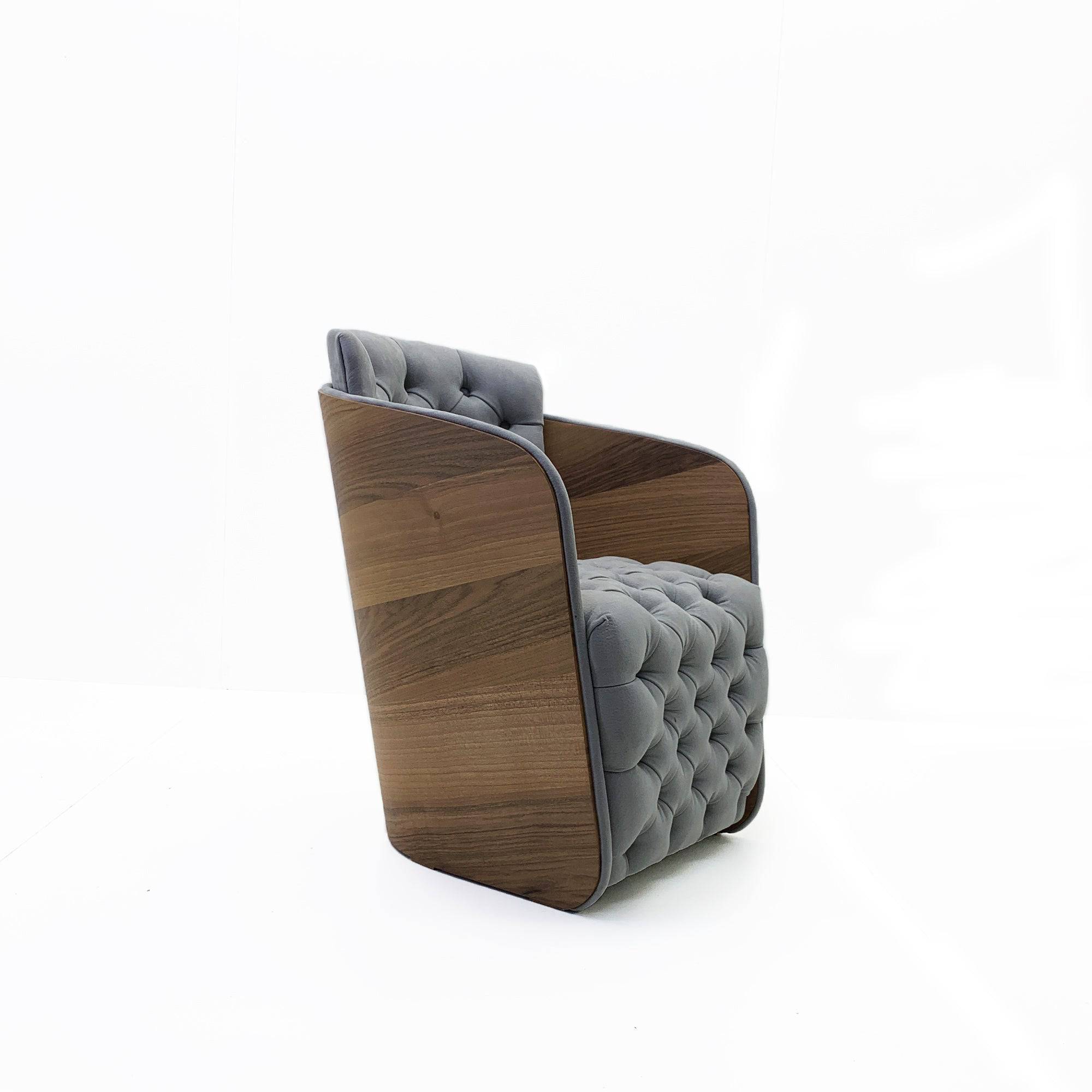 Sir Arm Chair Sir-Arm-Grey - Armchairs - ebarza Furniture UAE | Shop Modern Furniture in Abu Dhabi & Dubai - مفروشات ايبازرا في الامارات | تسوق اثاث عصري وديكورات مميزة في دبي وابوظبي