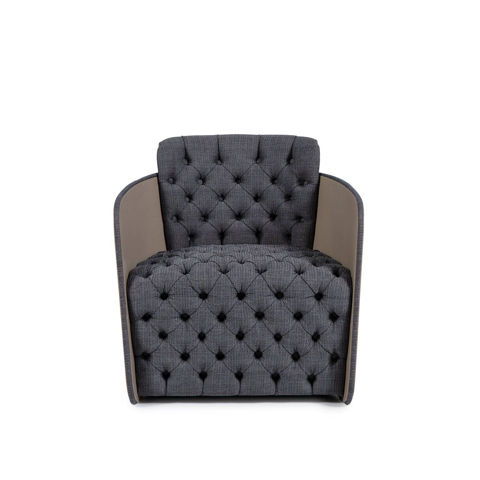 Sir Lounge Chair Sir-Big-Grey - Lounge Chairs - ebarza Furniture UAE | Shop Modern Furniture in Abu Dhabi & Dubai - مفروشات ايبازرا في الامارات | تسوق اثاث عصري وديكورات مميزة في دبي وابوظبي
