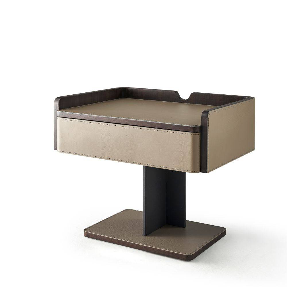 Sleek Bedside Table Ba-028A - Side Tables - ebarza Furniture UAE | Shop Modern Furniture in Abu Dhabi & Dubai - مفروشات ايبازرا في الامارات | تسوق اثاث عصري وديكورات مميزة في دبي وابوظبي