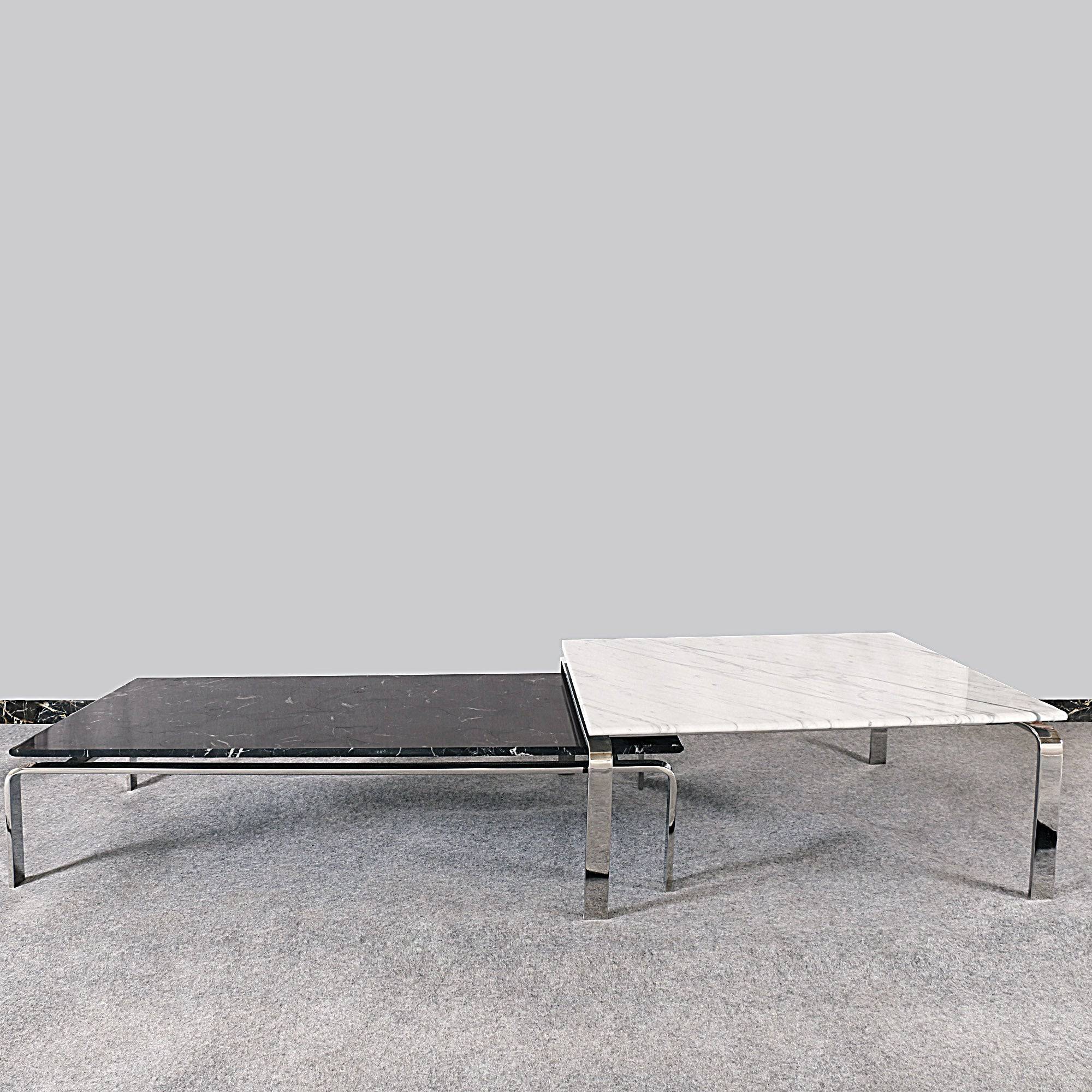 Slim Set Of 2 Natural Marble Table 274Ct+274St - Side Tables - ebarza Furniture UAE | Shop Modern Furniture in Abu Dhabi & Dubai - مفروشات ايبازرا في الامارات | تسوق اثاث عصري وديكورات مميزة في دبي وابوظبي