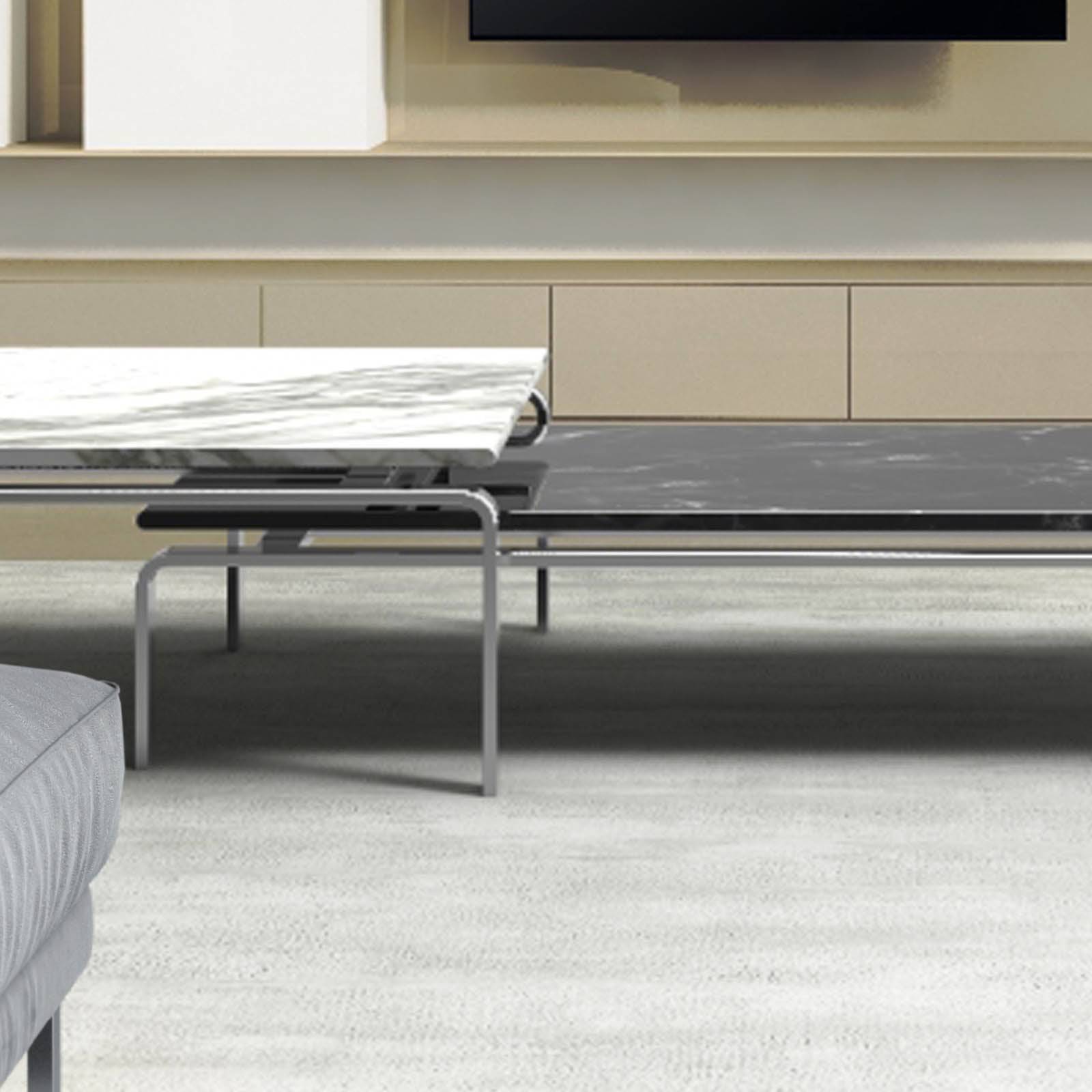 Slim Set Of 2 Natural Marble Table 274Ct+274St - Side Tables - ebarza Furniture UAE | Shop Modern Furniture in Abu Dhabi & Dubai - مفروشات ايبازرا في الامارات | تسوق اثاث عصري وديكورات مميزة في دبي وابوظبي