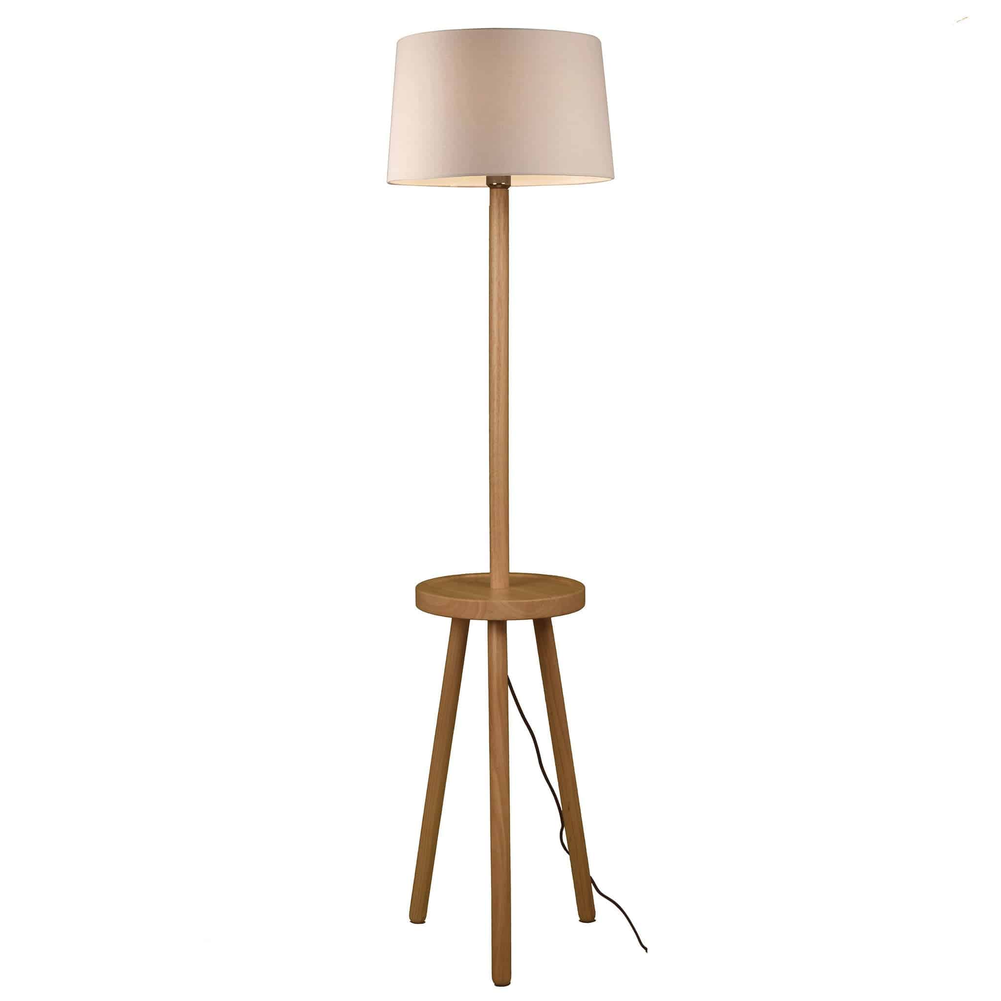 Solid Wood Floor Lamp Bpmt15-W - Floor Lamps - ebarza Furniture UAE | Shop Modern Furniture in Abu Dhabi & Dubai - مفروشات ايبازرا في الامارات | تسوق اثاث عصري وديكورات مميزة في دبي وابوظبي