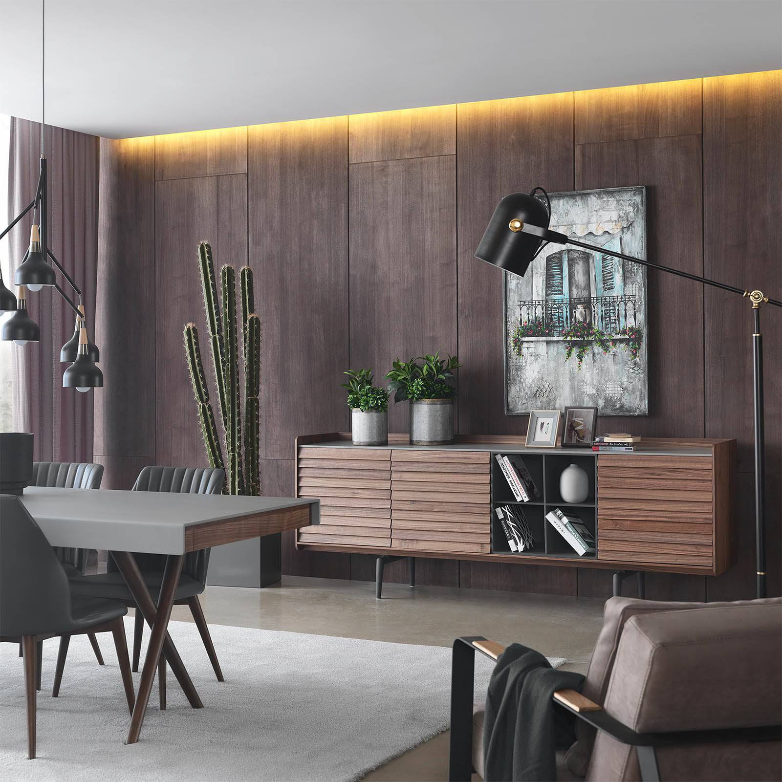 Solo Sideboard Solo004 - Sideboards - ebarza Furniture UAE | Shop Modern Furniture in Abu Dhabi & Dubai - مفروشات ايبازرا في الامارات | تسوق اثاث عصري وديكورات مميزة في دبي وابوظبي